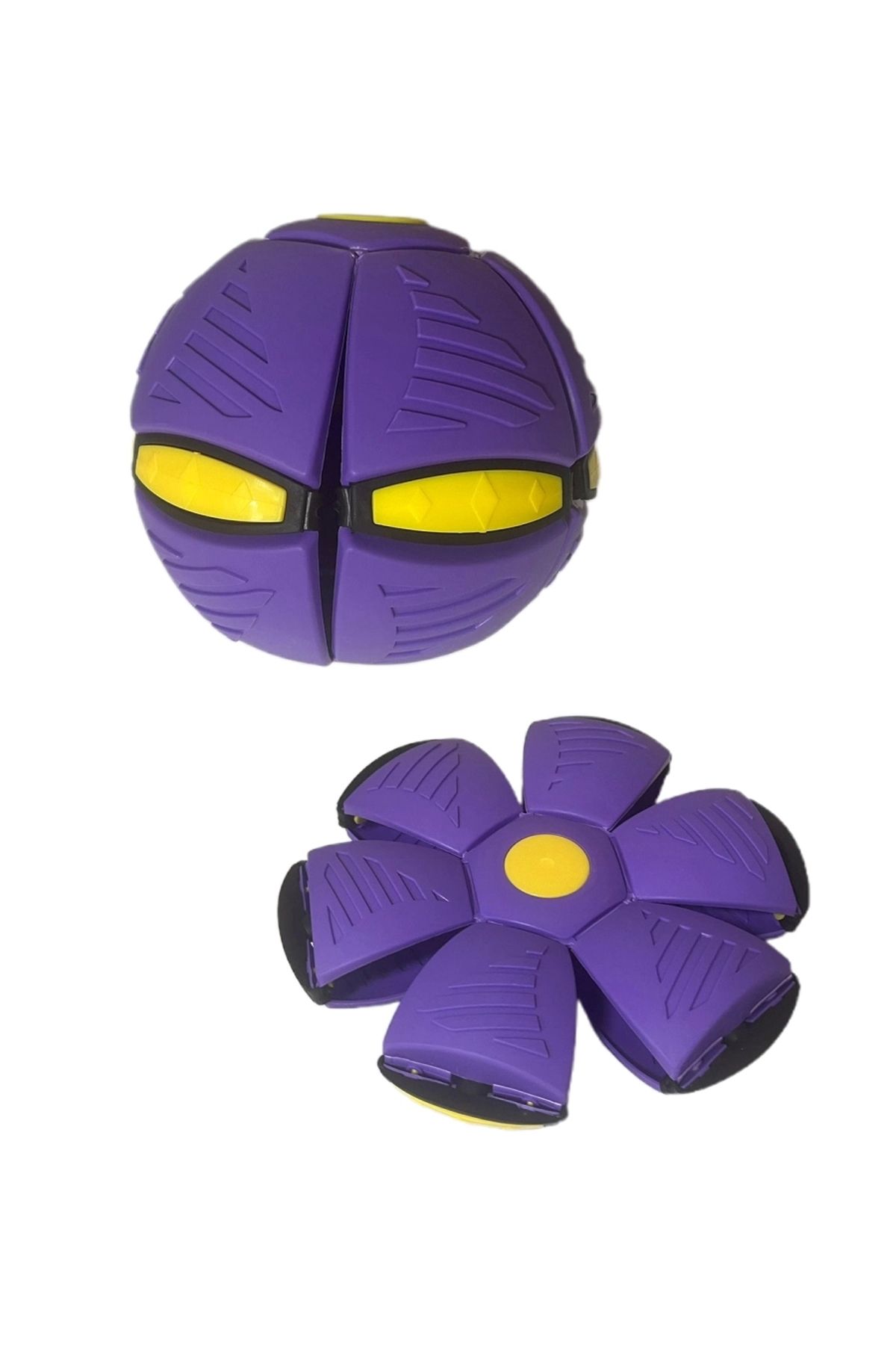 ByCaretta Sihirli Uçan Ufo Disk Top Açık Hava Bahçe Plaj Spor Oyuncakları Mor