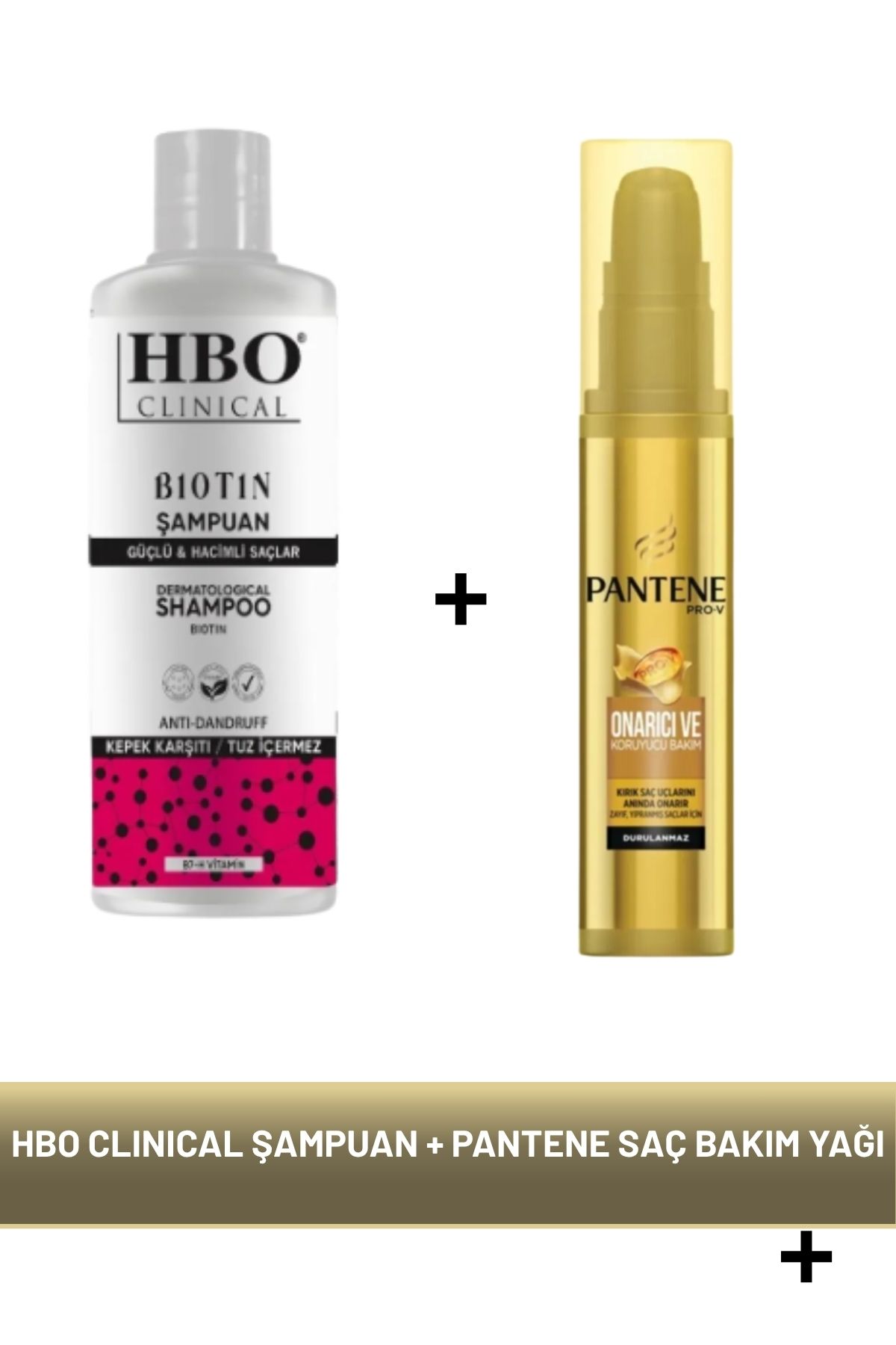 hbo Clınıcal Biotin Şampuan + Pantene Onarıcı Saç Bakım Yağı