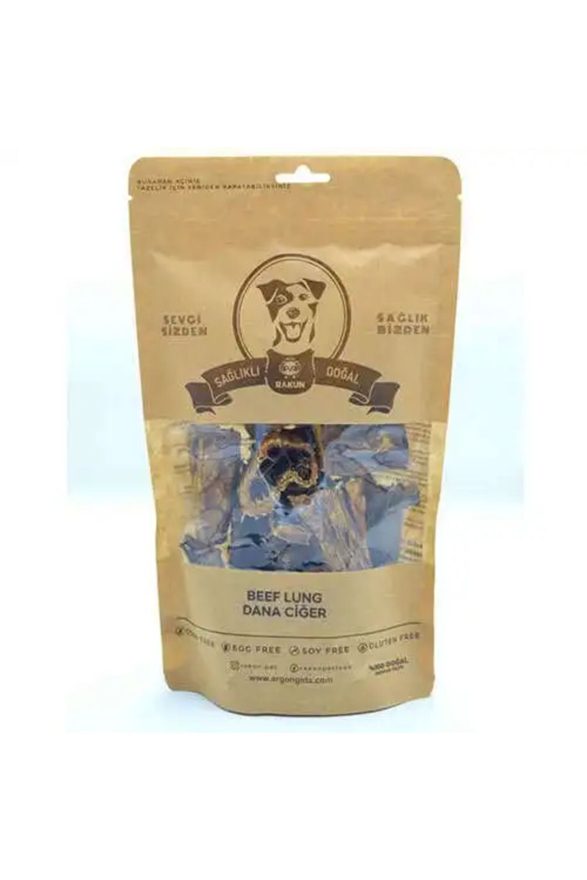 rakun Kurutulmuş Dana Ciğer Köpek Ödülü 100 Gr