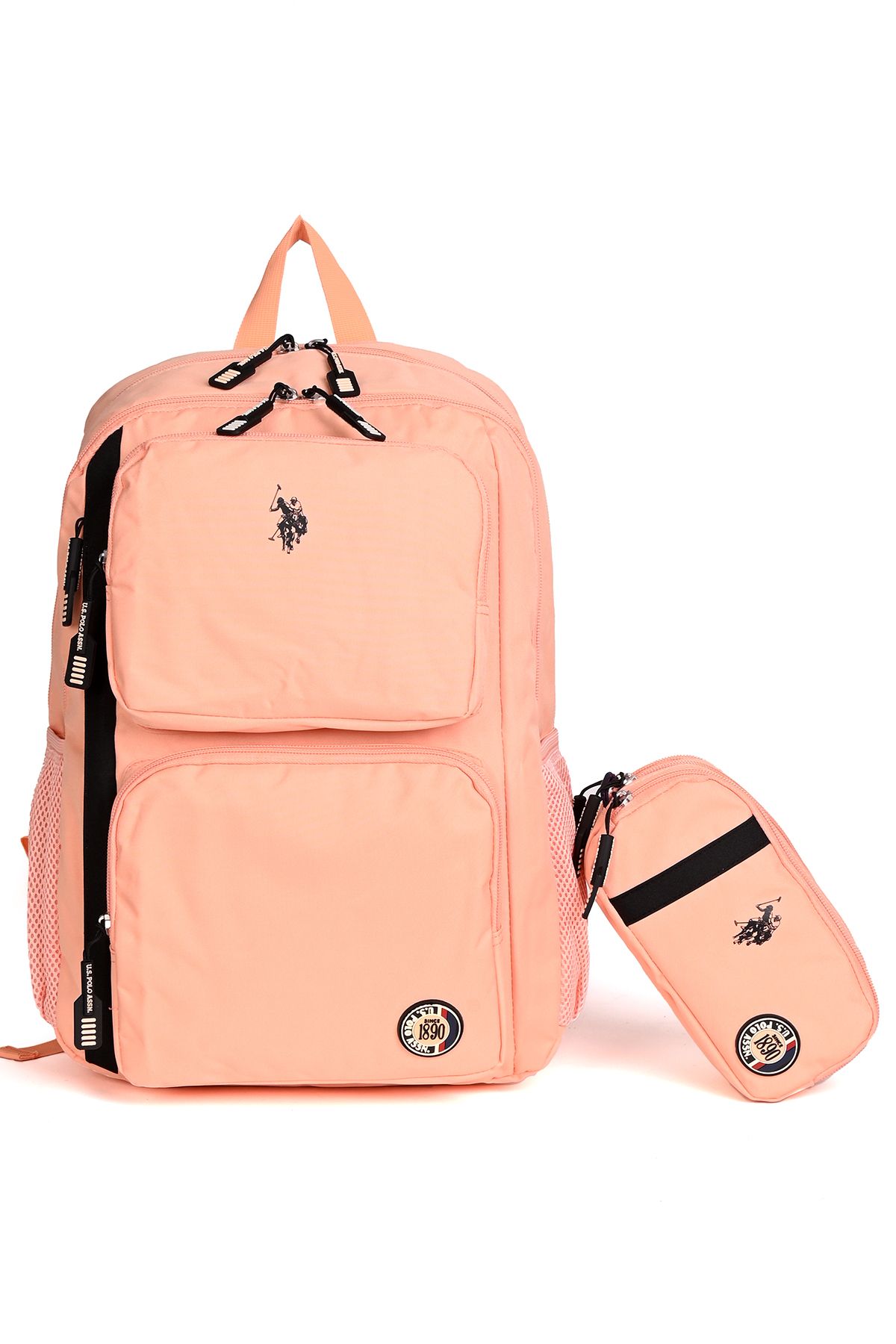 U.S. Polo Assn. U.S. Polo Assn. Plcan24004 Okul ve Günlük Sırt Çantası + Kalemlik Seti Somon