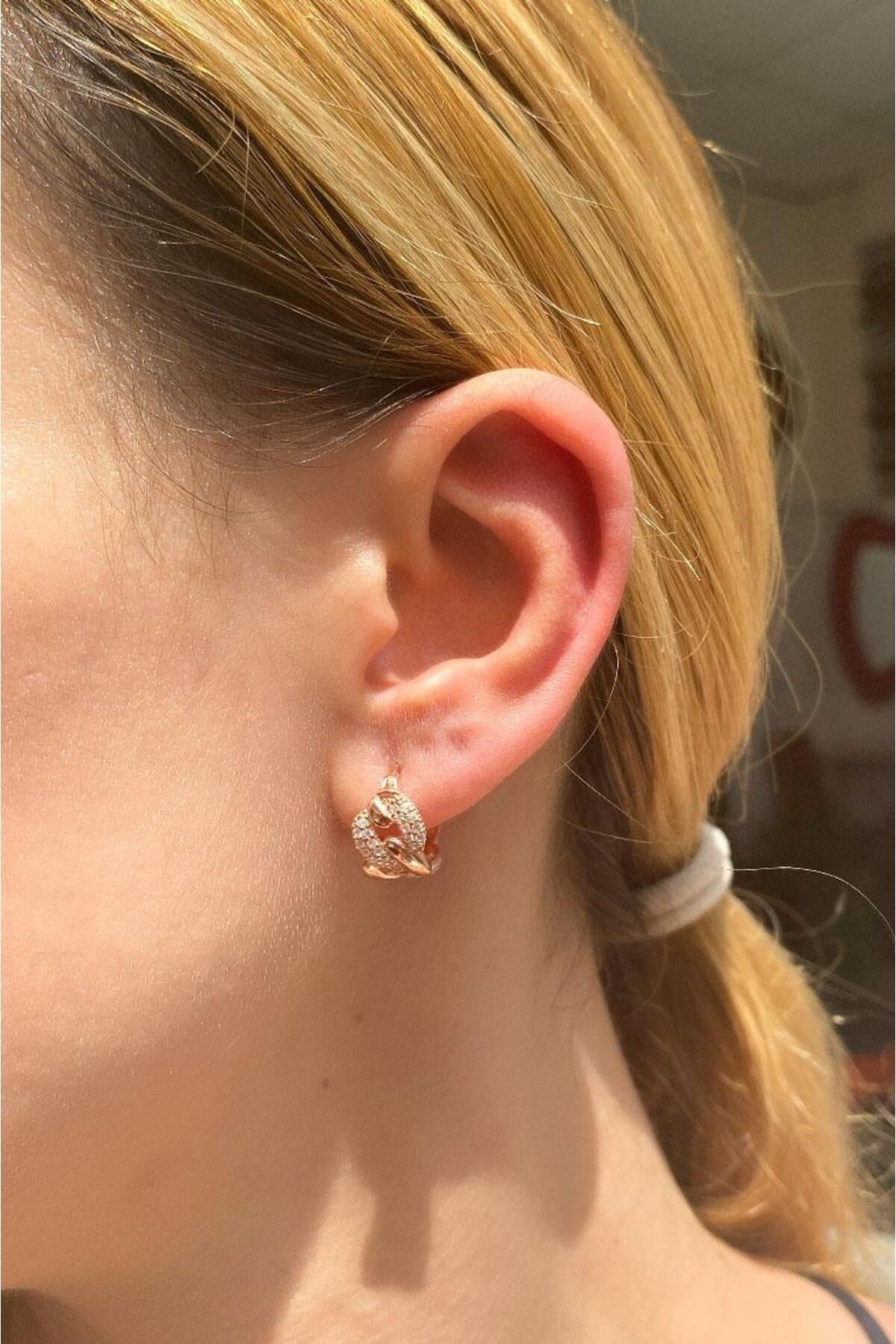 Spossy Silver Jewelry Gurmet Mini Halka Küpe