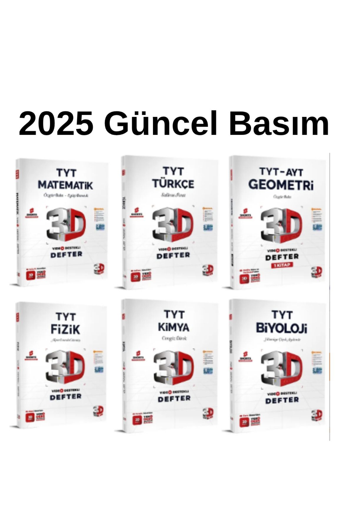 paraf yayınları 3D YAYINLARI TYT 6'LI SORU BANKASI SET 2025 BASIM