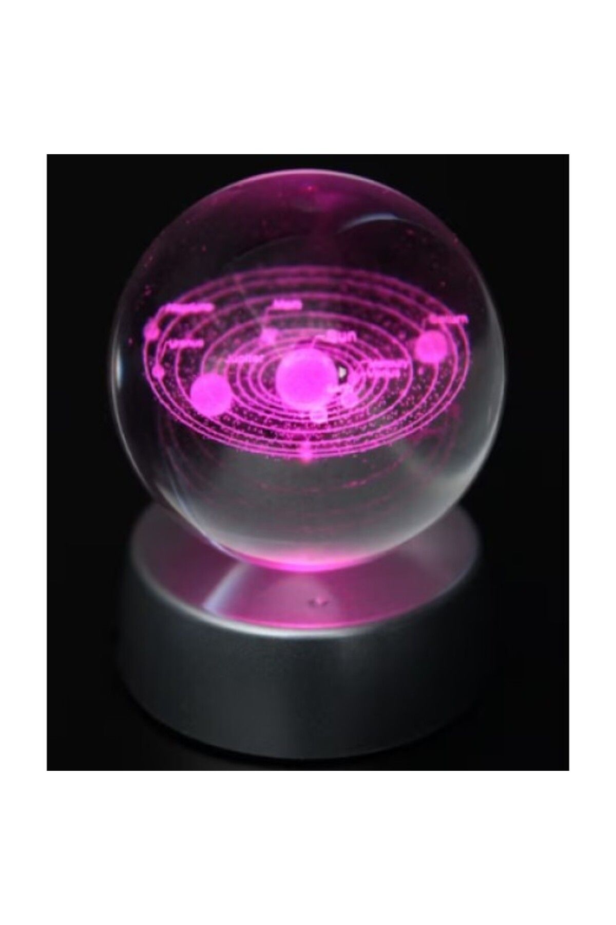 Emperium GEZEGENLER Plastik altlıklı Işıklı Cam Küre 6cm