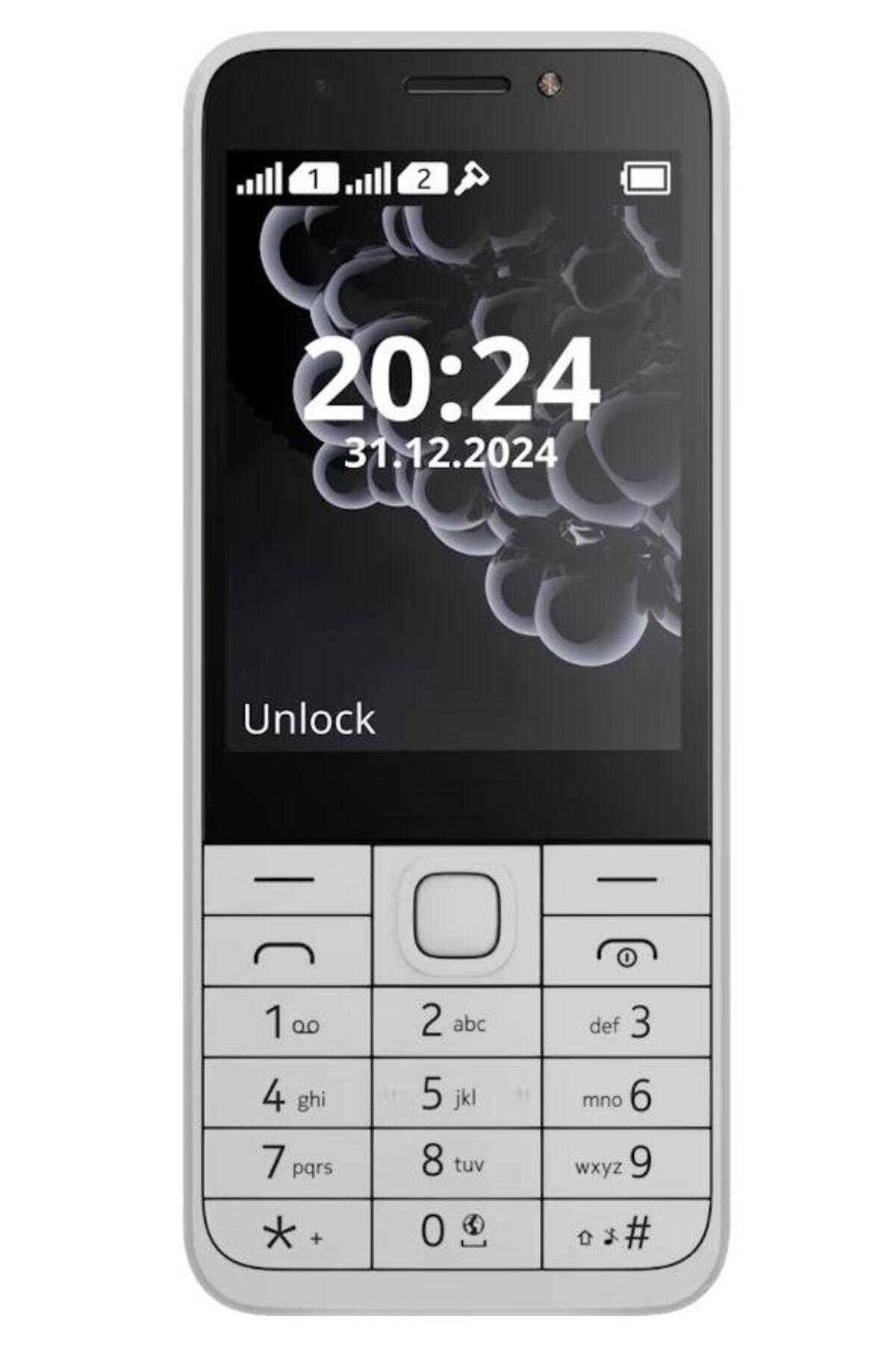 Nokia-Telefon 230 2024 Dual SIM 2G, LCD TFT de 2,8", design durabil și elegant, alb 1