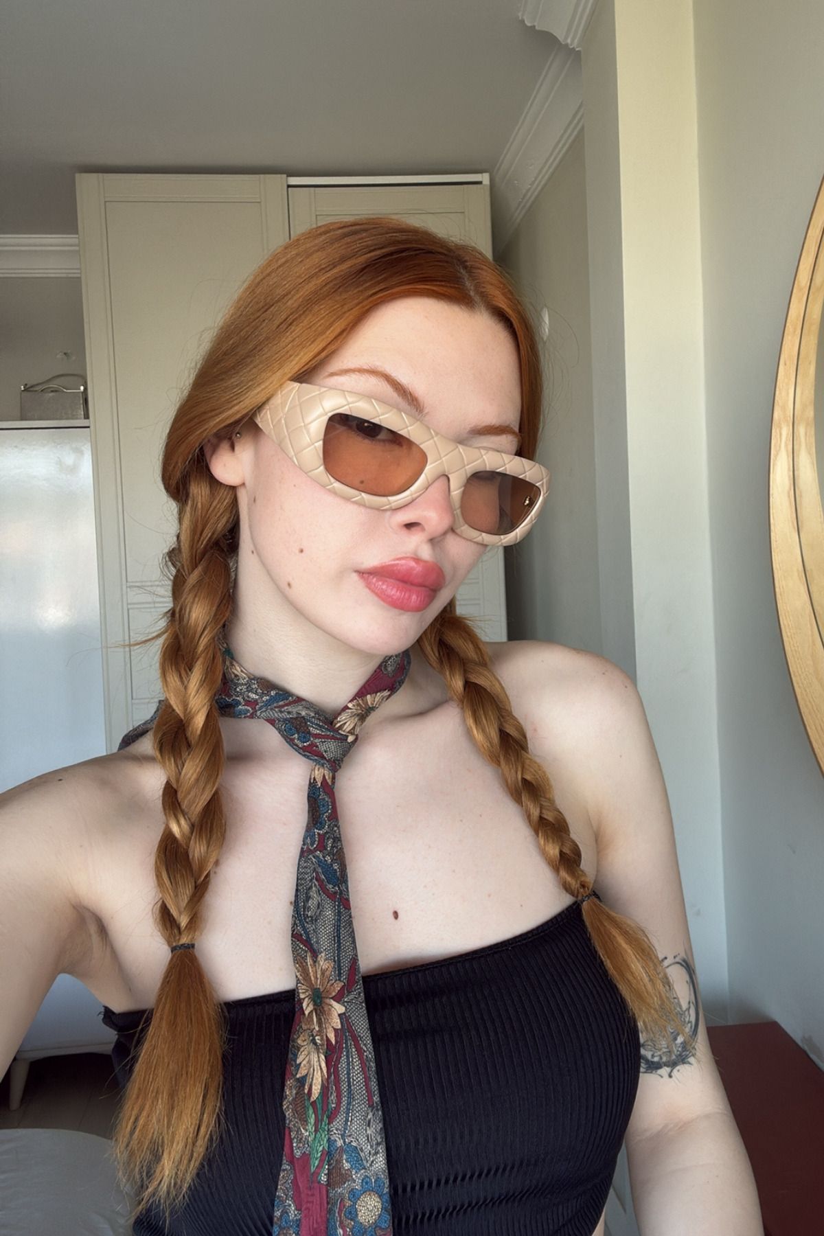 FALAN EYEWEAR Lumis Kadın Güneş Gözlüğü Krem