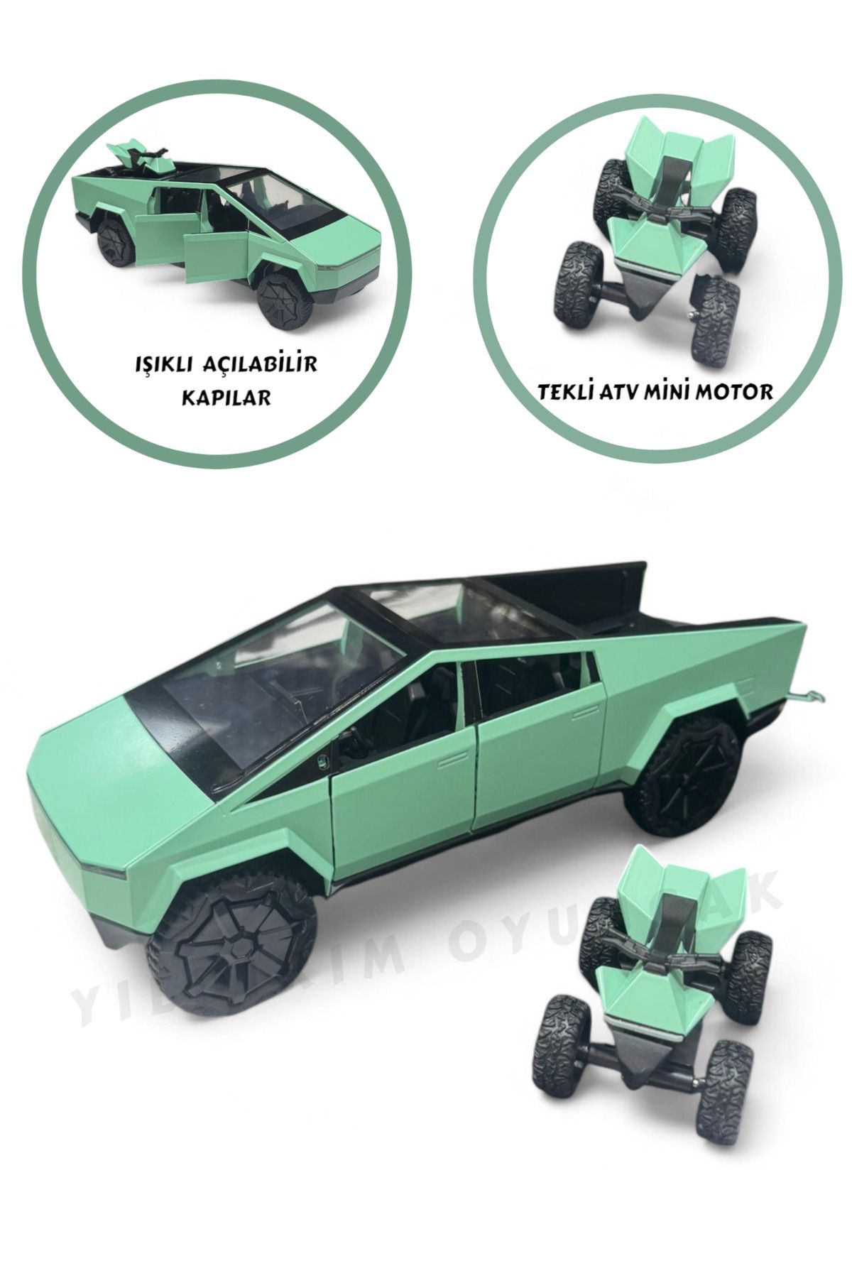 YILDIRIM OYUNCAK Sesli Işıklı Çek Bırak Model Açılabilir Kapılar Full Fonksiyon Metal Kasa 23 cm Araba