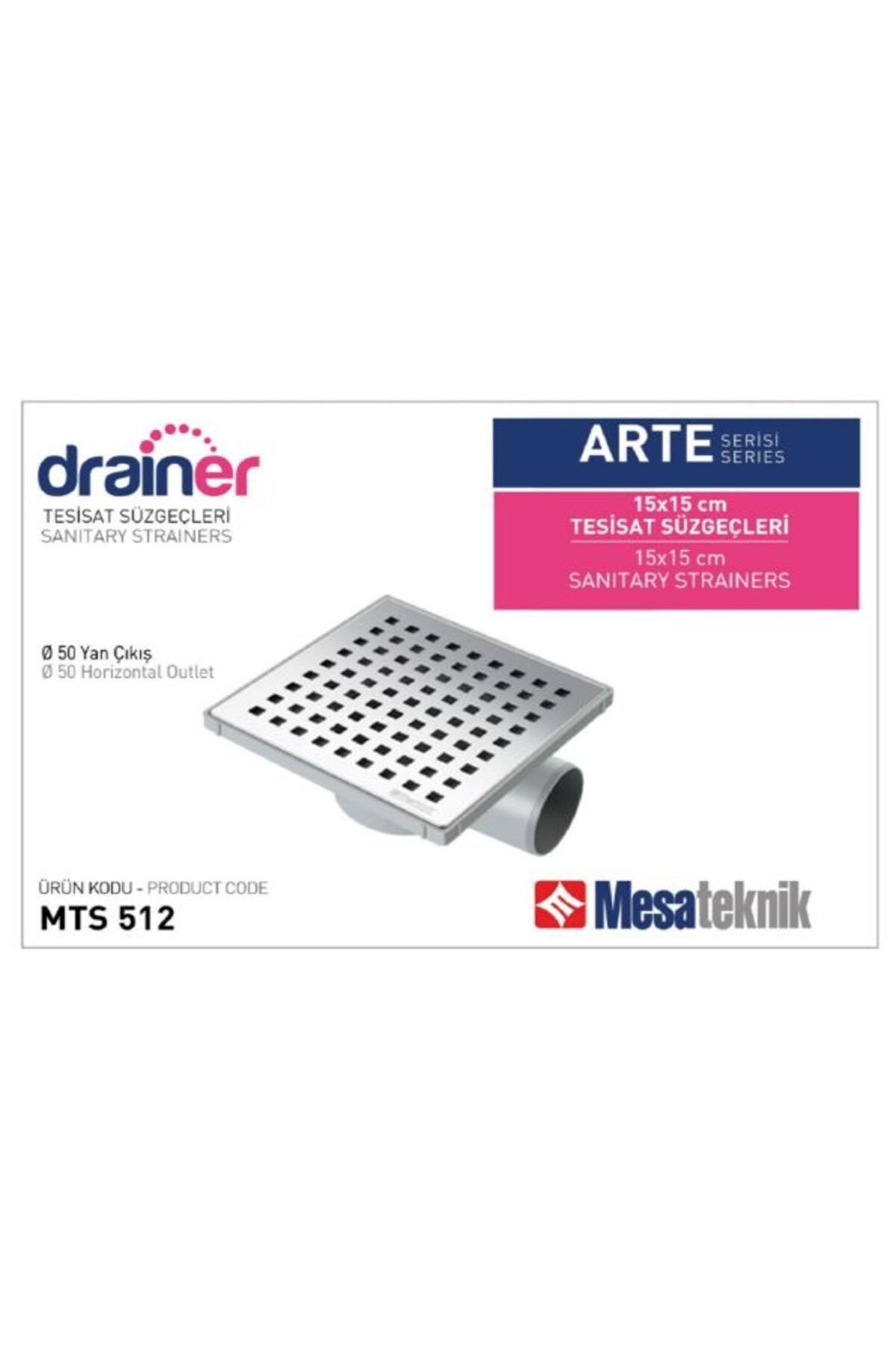 Mesateknik 15X15X50 YERSÜZGECİ ÜSTKR.YAN.ÇIK.