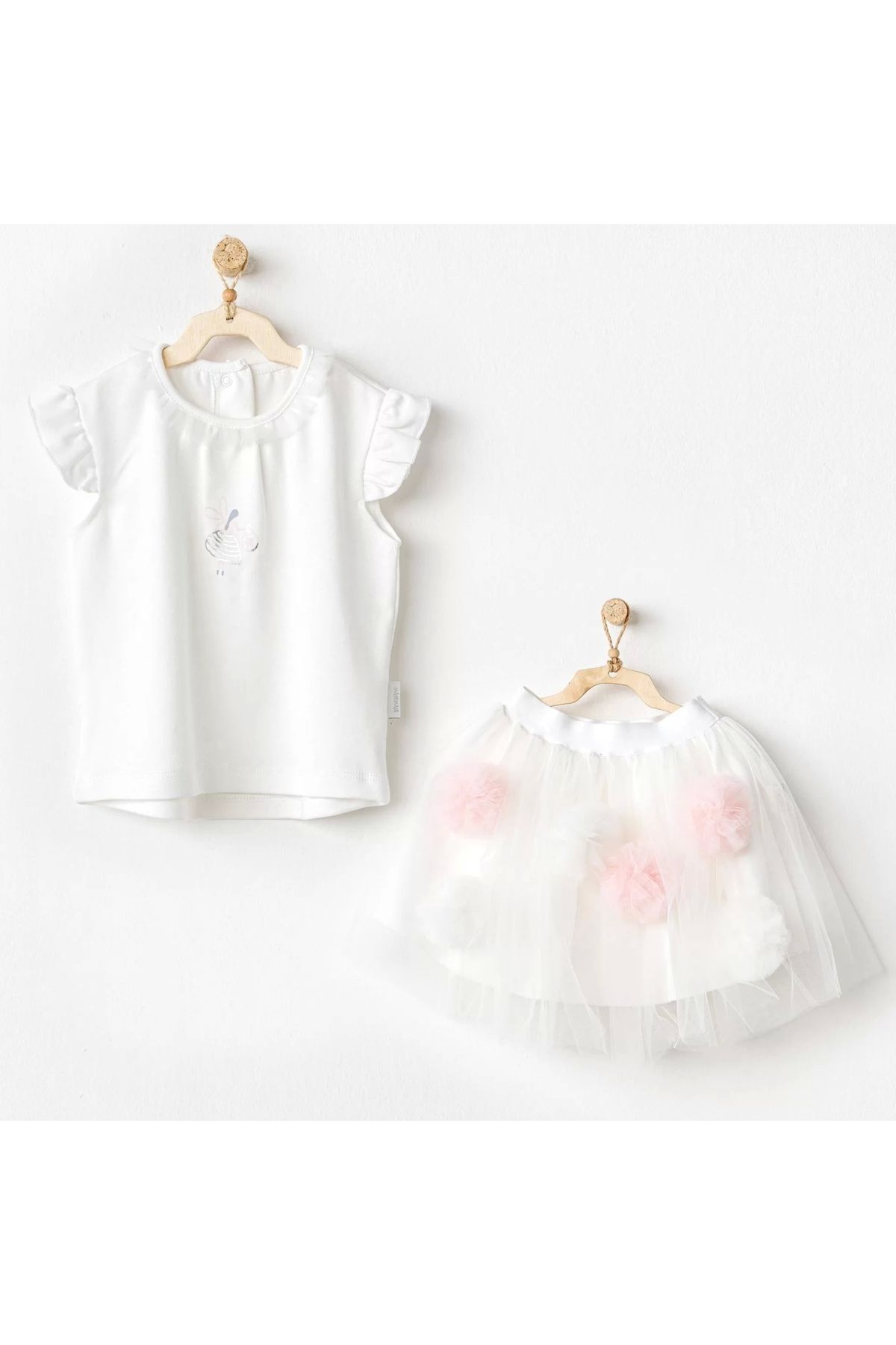 HAZEGO Andywawa Ac24503 Petit Love 2'li Bebek Takım Ekru