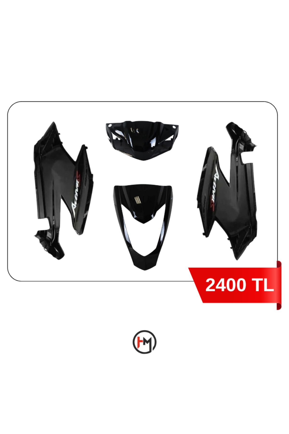 Hner Honda Activa S Grenaj Seti Siyah Renkli Yeni Model Siyah