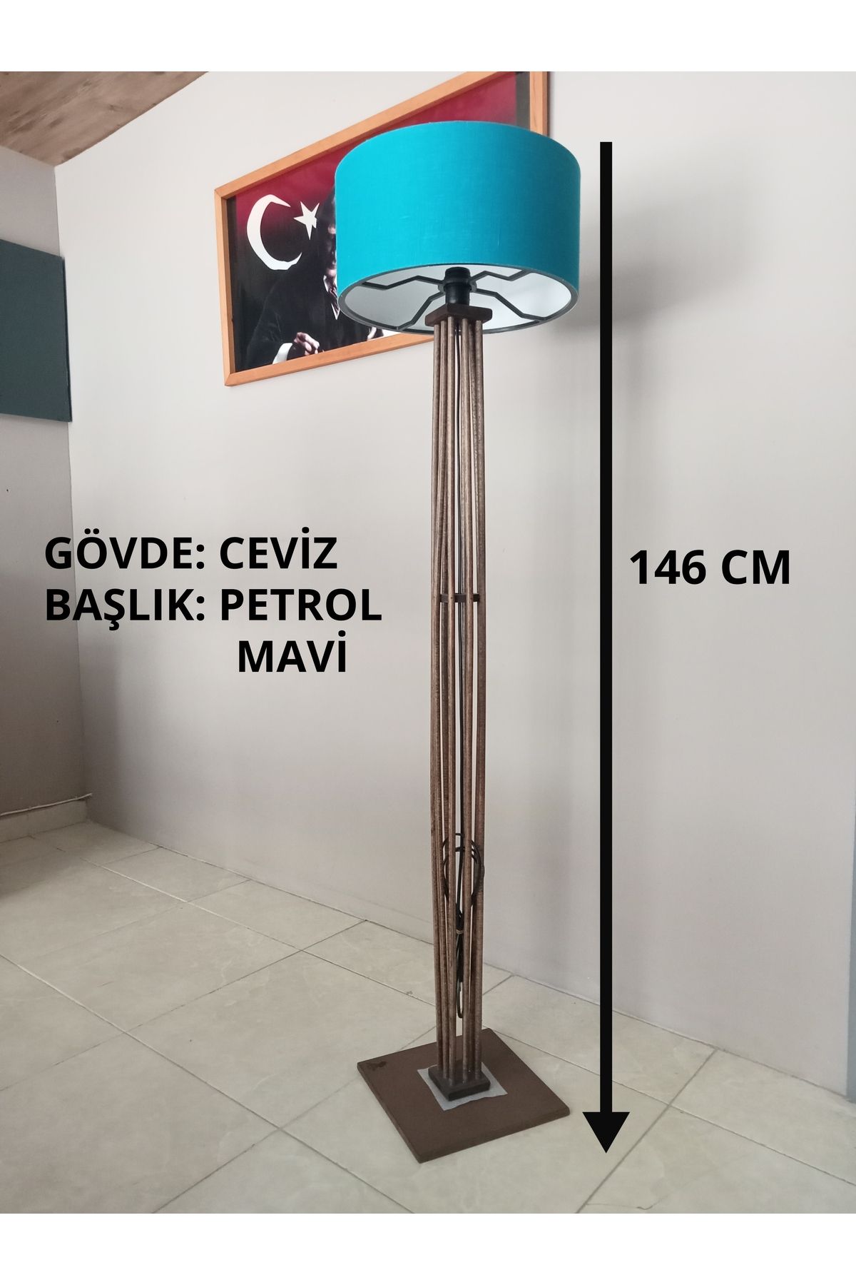 Balsa Dekor AHŞAP LAMBADER KÖŞE AYDINLATMA