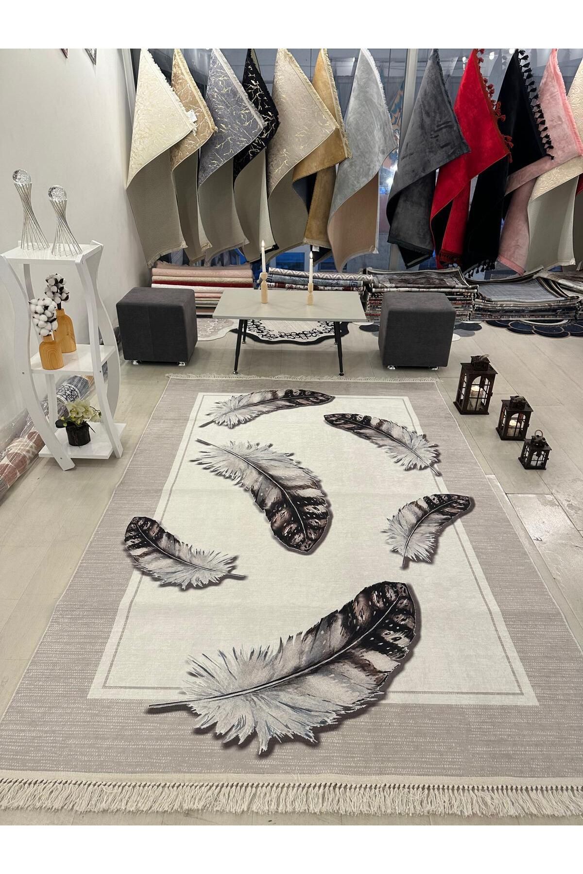 Home Dijital Baskılı Halı Modern Desen Kaymaz Taban Makinede Yıkanabilir Salon Mutfak Halısı