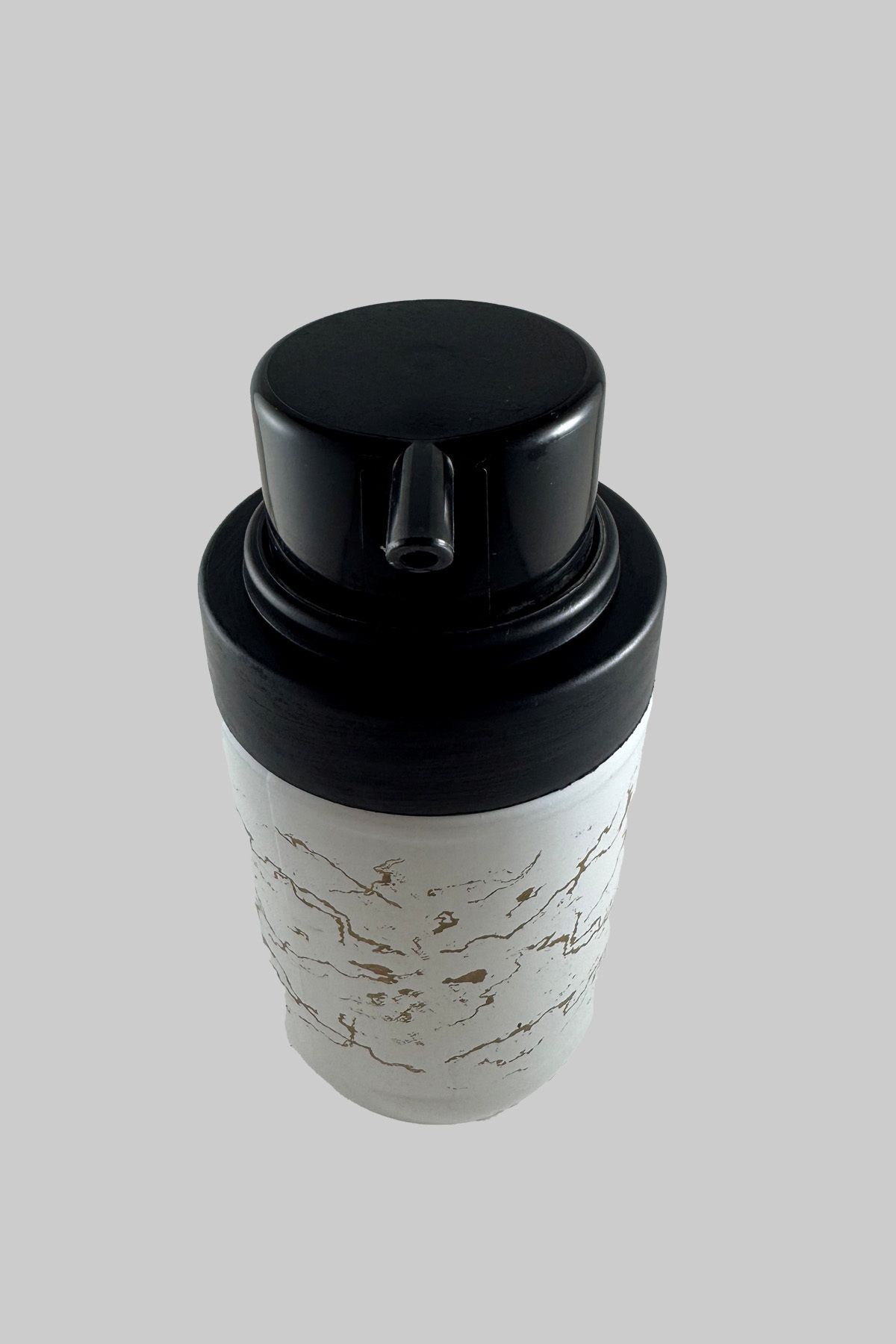 SİHİRLİ AYAKLAR Mermer Desenli Lüx Cam Bulaşık & Sıvı Sabunluk 600 ML