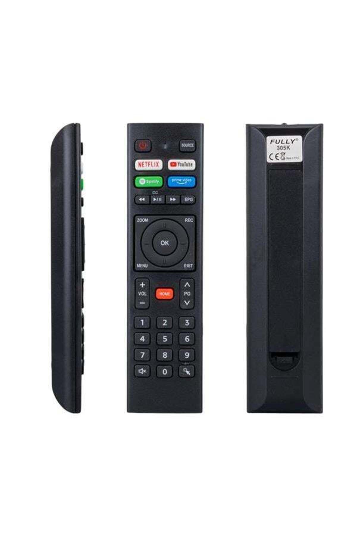Zayla Telenova Netflıx - Youtube - Spotify - Prime Video Tuşlu Ses Komutsuz Lcd Led TV Kumanda