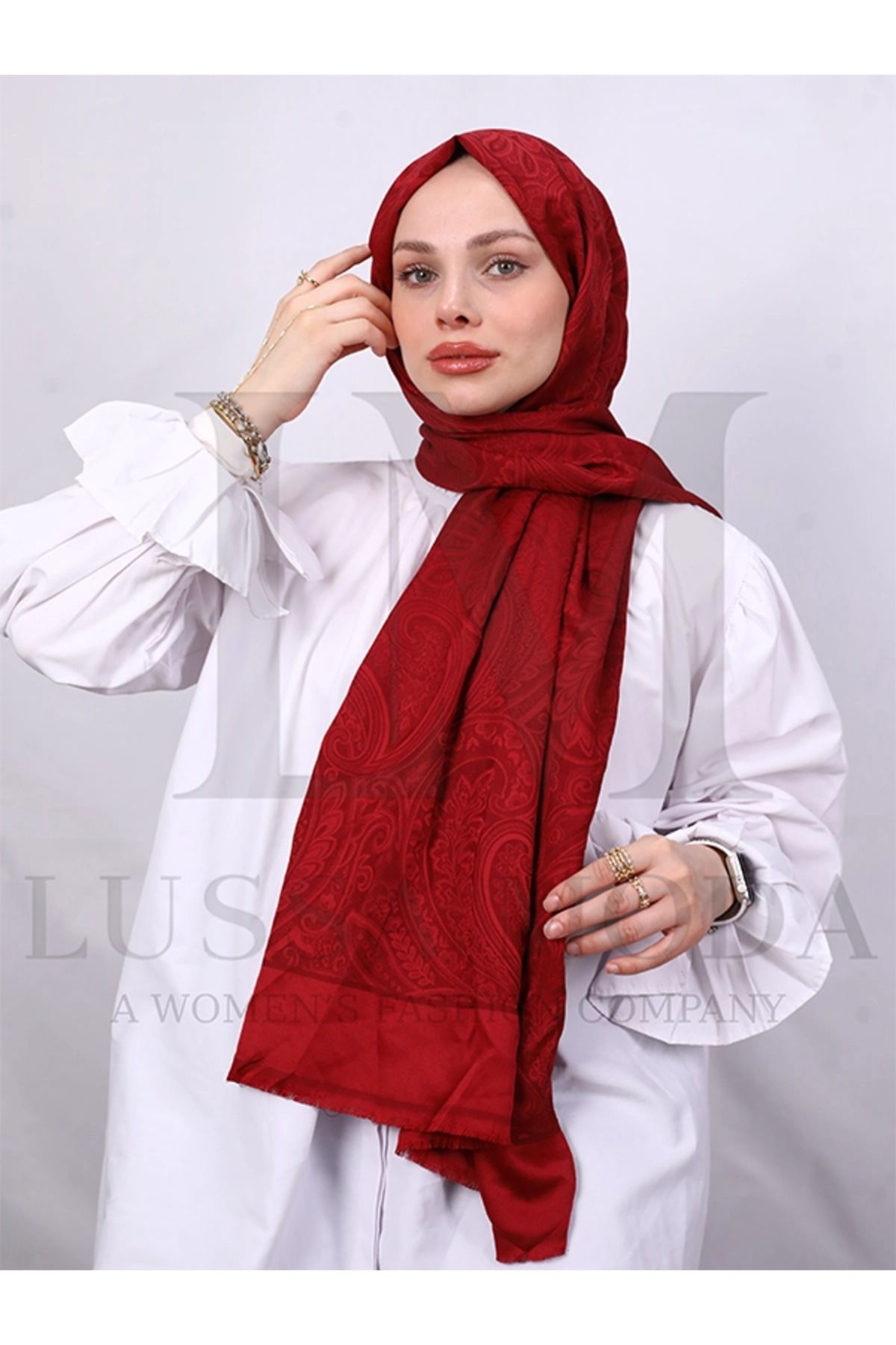 LUSSAMODA ÇİFT TARAFLI VİSKON JAKAR ŞAL