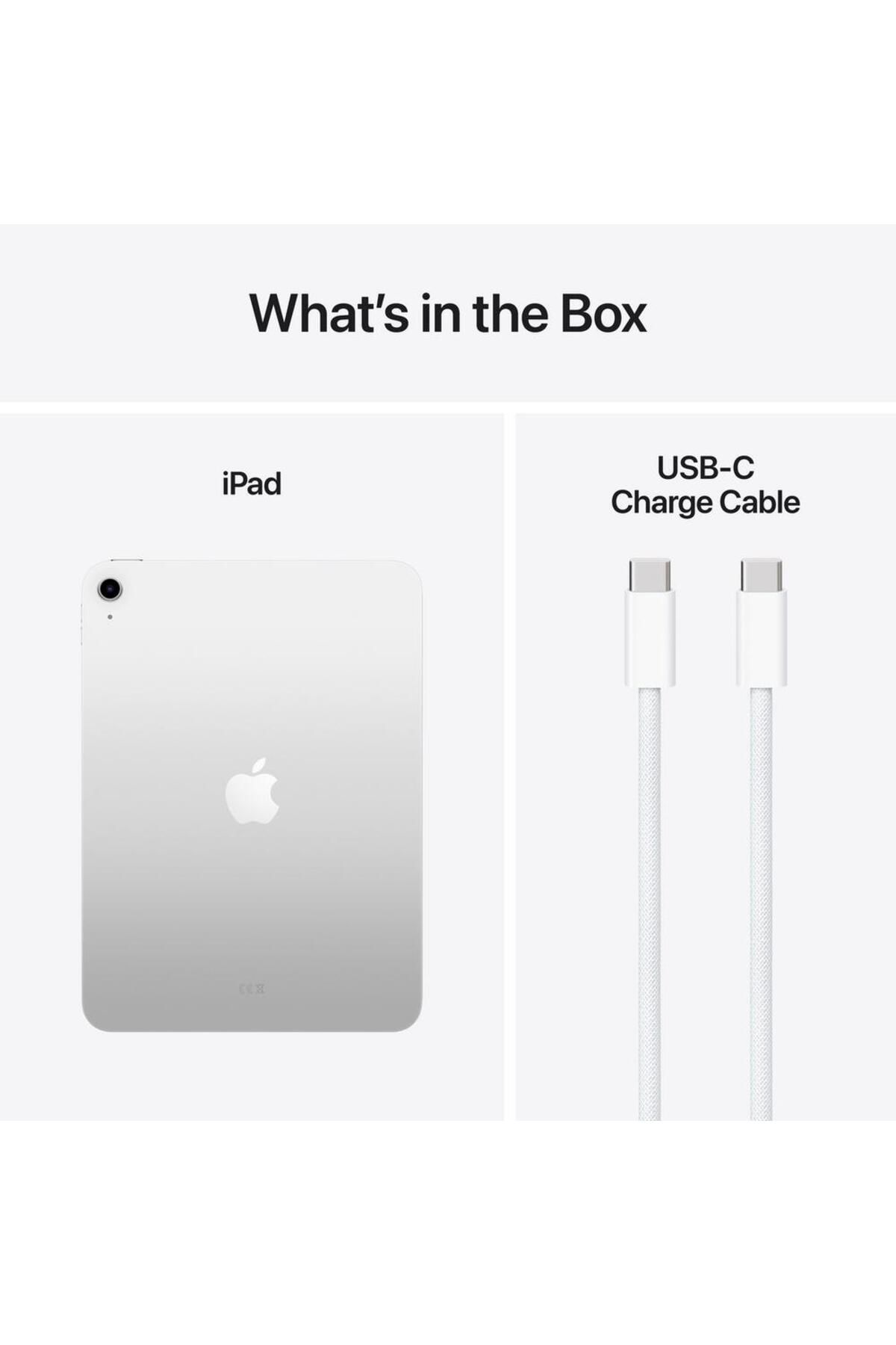 Apple-iPad 11" A16, Cellular, 256GB, 5G, Argintiu, Liquid Retina, USB-C, Wi-Fi, Cameră duală 8
