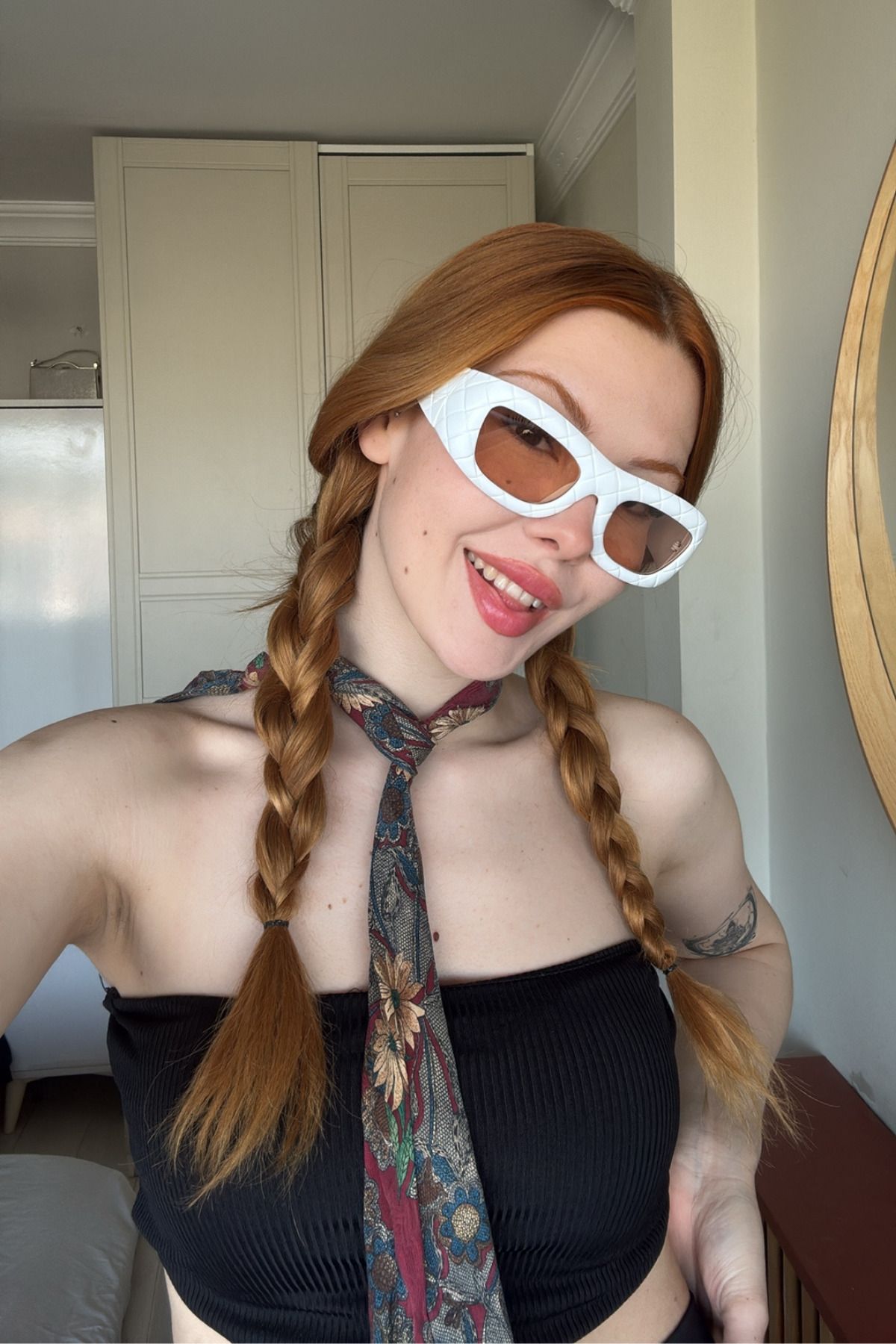 FALAN EYEWEAR Lumis Kadın Güneş Gözlüğü Beyaz