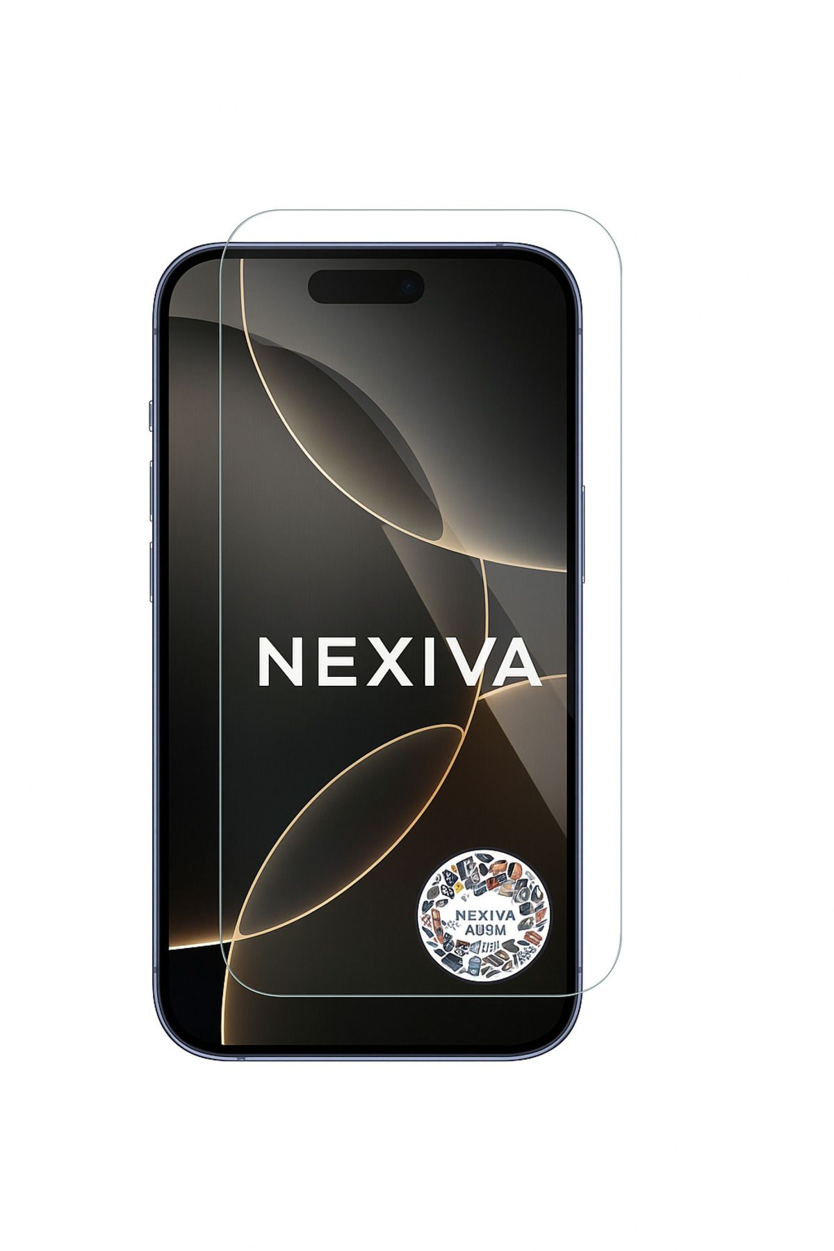 nexiva İPHONE 16 PRO MAX ŞEFFAF ANTİSİTATİK KIRILMAZ CAM 360 KAPLAYAN