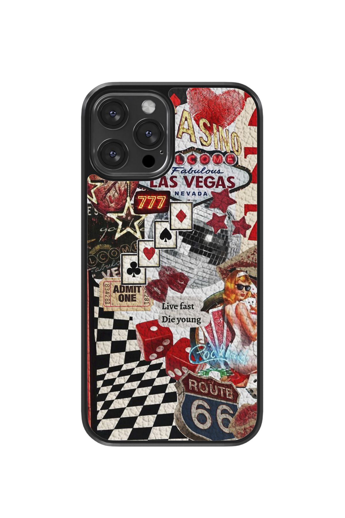 No28studio Las Vegas Deri Telefon Kılıfı