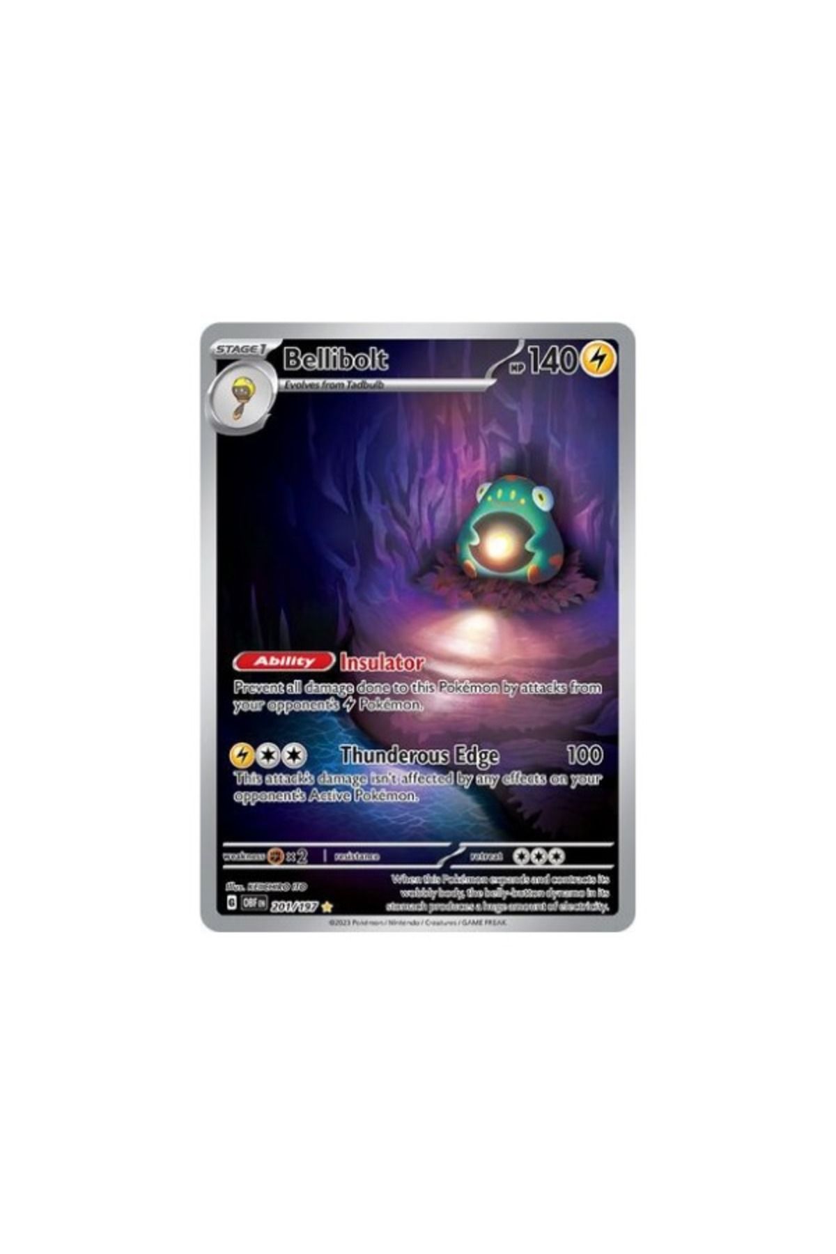 Pokemon TCG Obsidian Flames Bellibolt 201/197