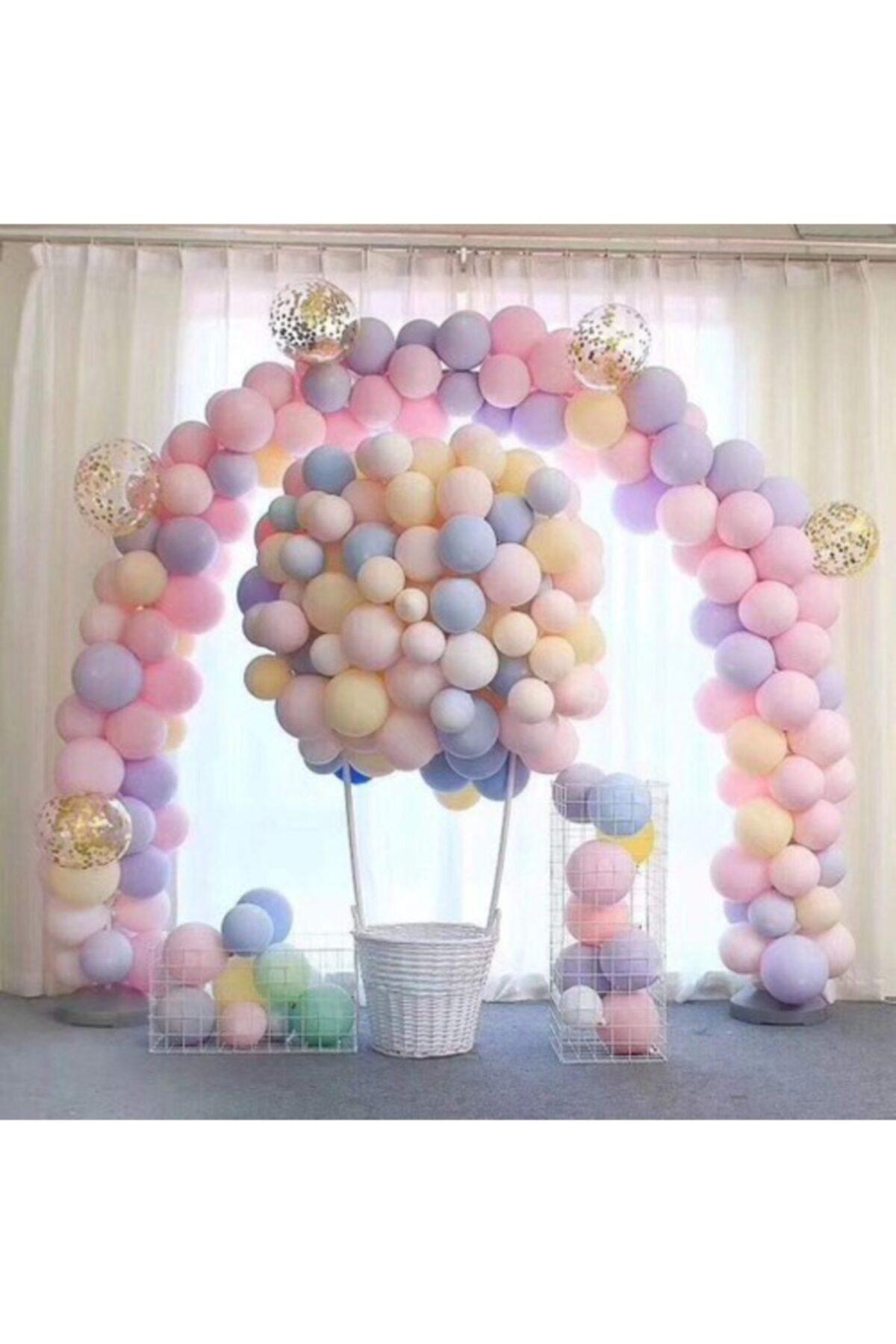 DOĞA PARTİ EVİ Balon Evi 100 Adet Makaron Balon Balon
