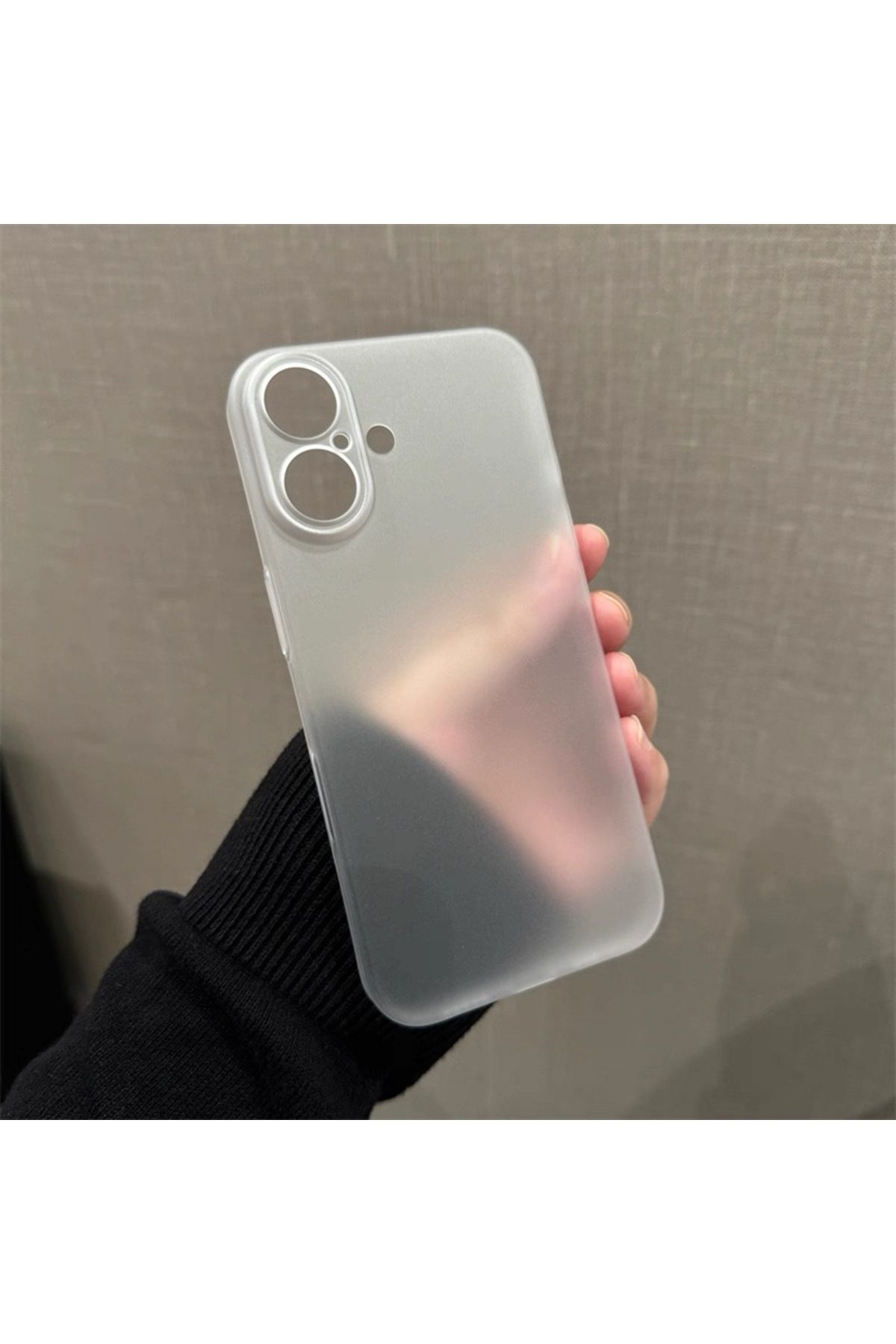 EDELFU iPhone 16 PLUS ince (0.03mm) Hafif Koruyucu Slim Kapak Mat Doku Yumuşak Kılıf