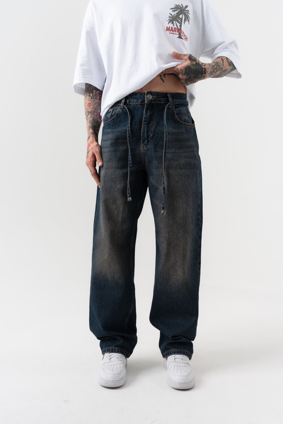 go gang own Ghostline Jean Baggy Pantolon