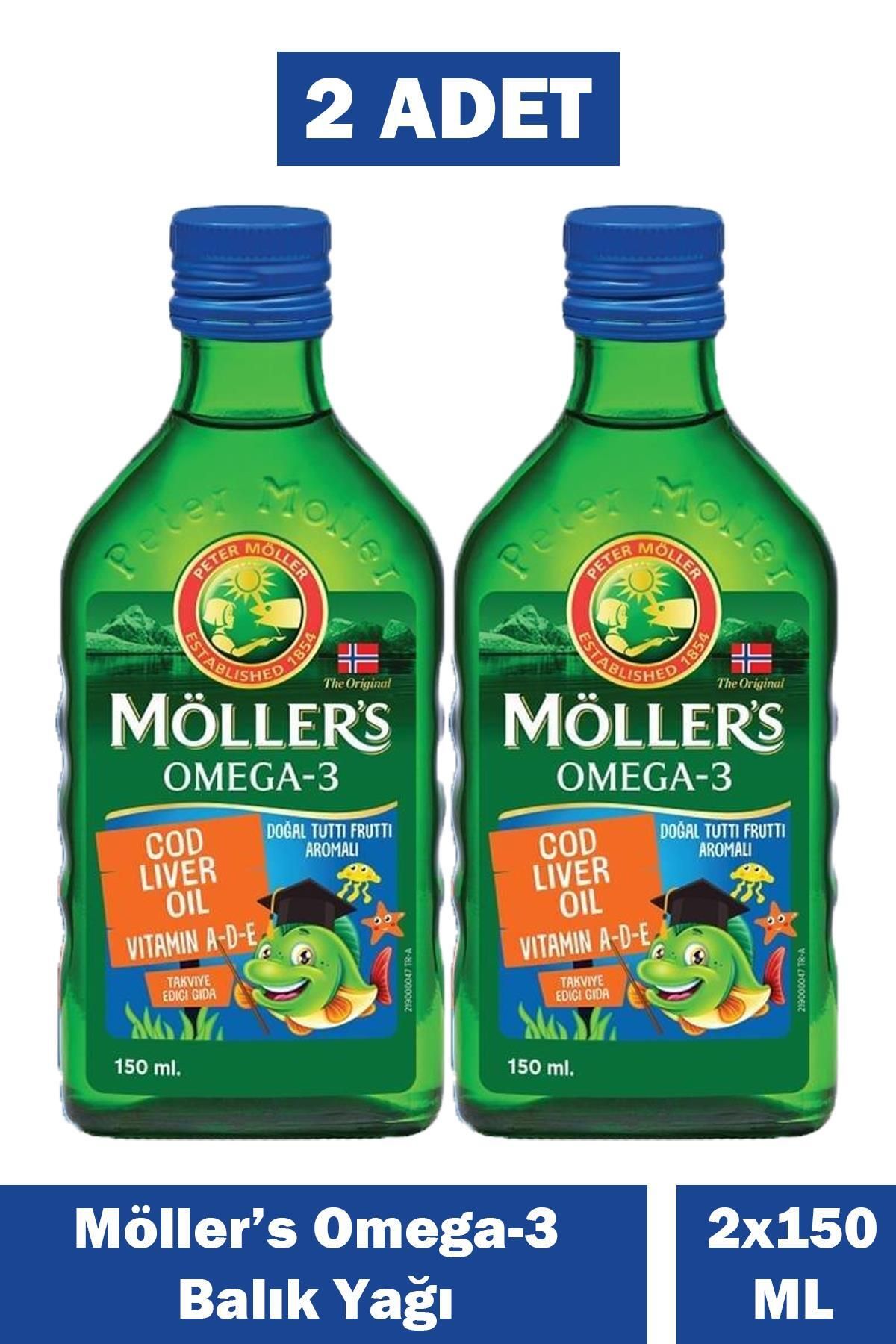 Möller's Omega-3 Balık Yağı Şurubu Tutti Frutti 150 ml 2 Adet