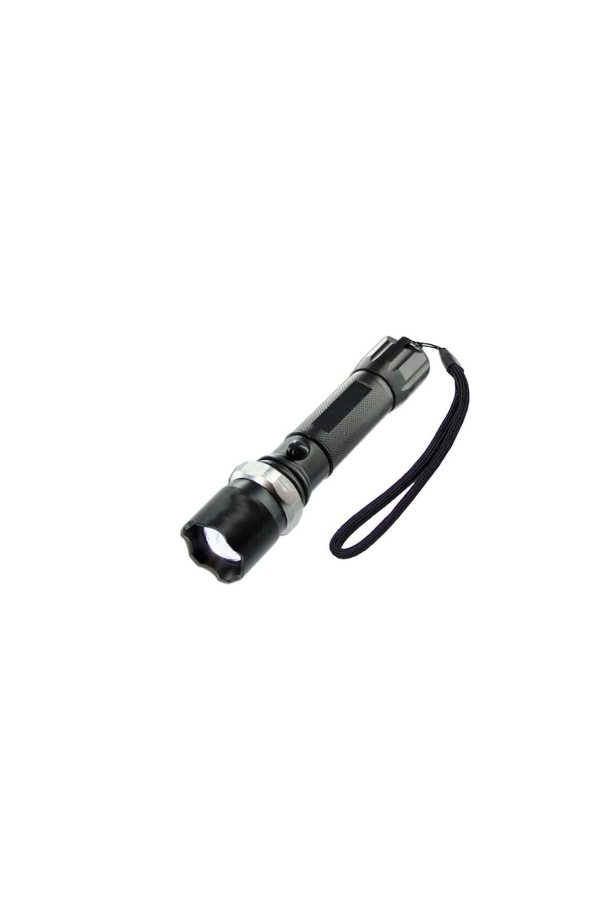 SIKS-® Swat flashlight, LED light, focus, for fishing, camping, hiking, black 1