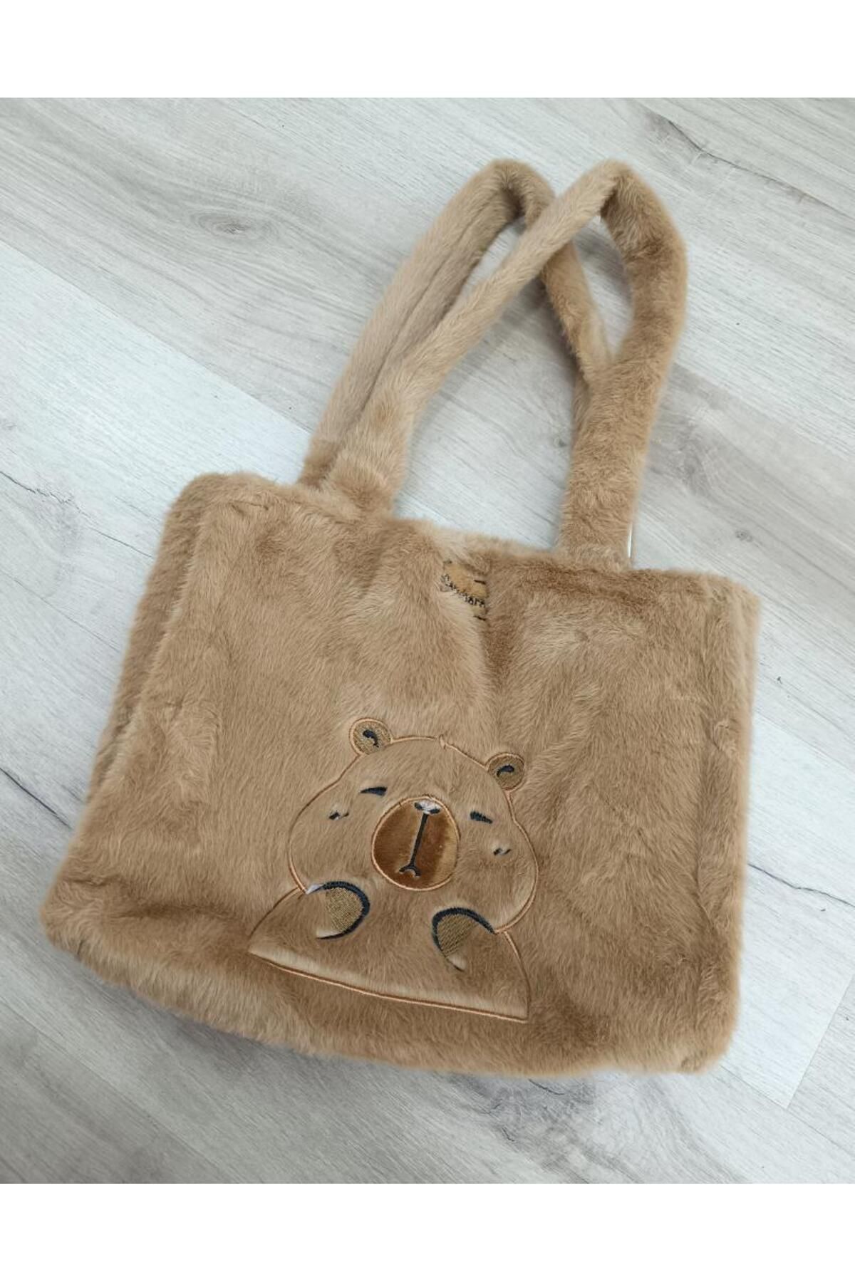 Hd Marketim Çanta Peluş Kapibara Capybara Sevimli Ayı Kol Çantası