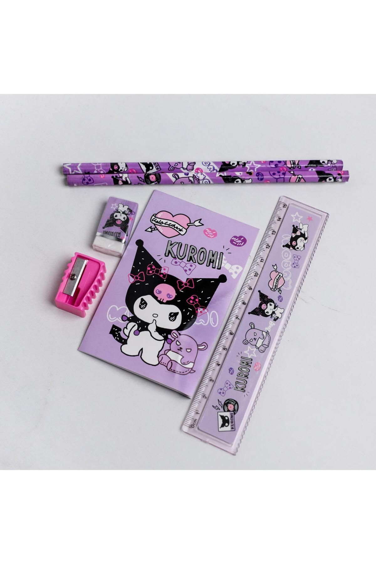 EyER Shoping Sanrio Kuromi Tasarımlı Kırtsiye Set
