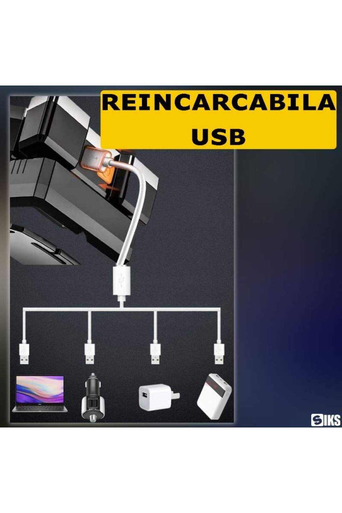 SIKS-Lanternă frontală LED, Profesională, Încărcare USB, 4 Moduri de iluminare, Indicator baterie, Încărcare USB 4