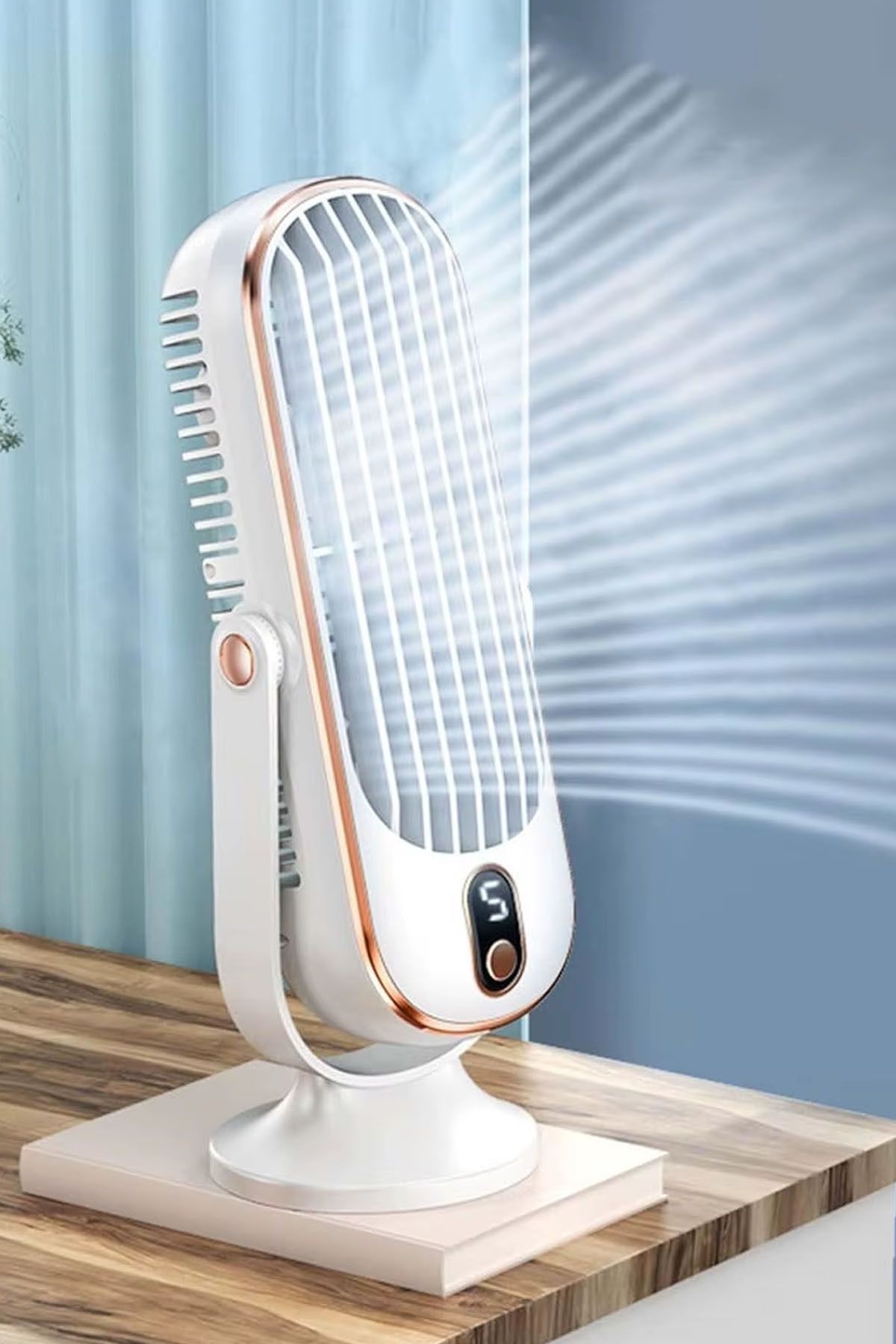 TechnoStation Mikrofon Şeklinde Fan Masa Üstü Oyuncu Genç Odası Fan Şirin Güçlü Sessiz Masa Üstü Fan