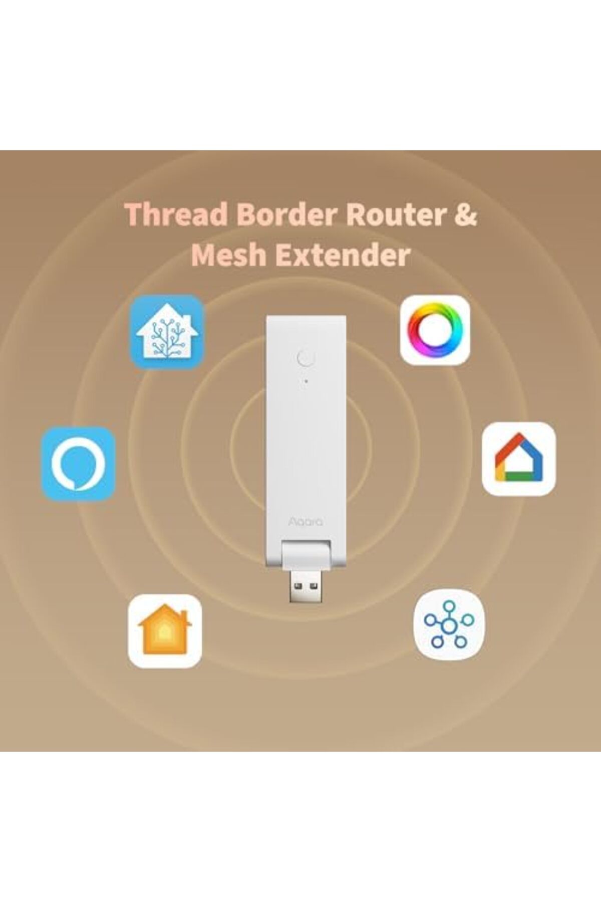 Aqara-Smart Hub M100 لأتمتة المنزل، وحدة تحكم في المادة، موجه حدود الخيوط 6