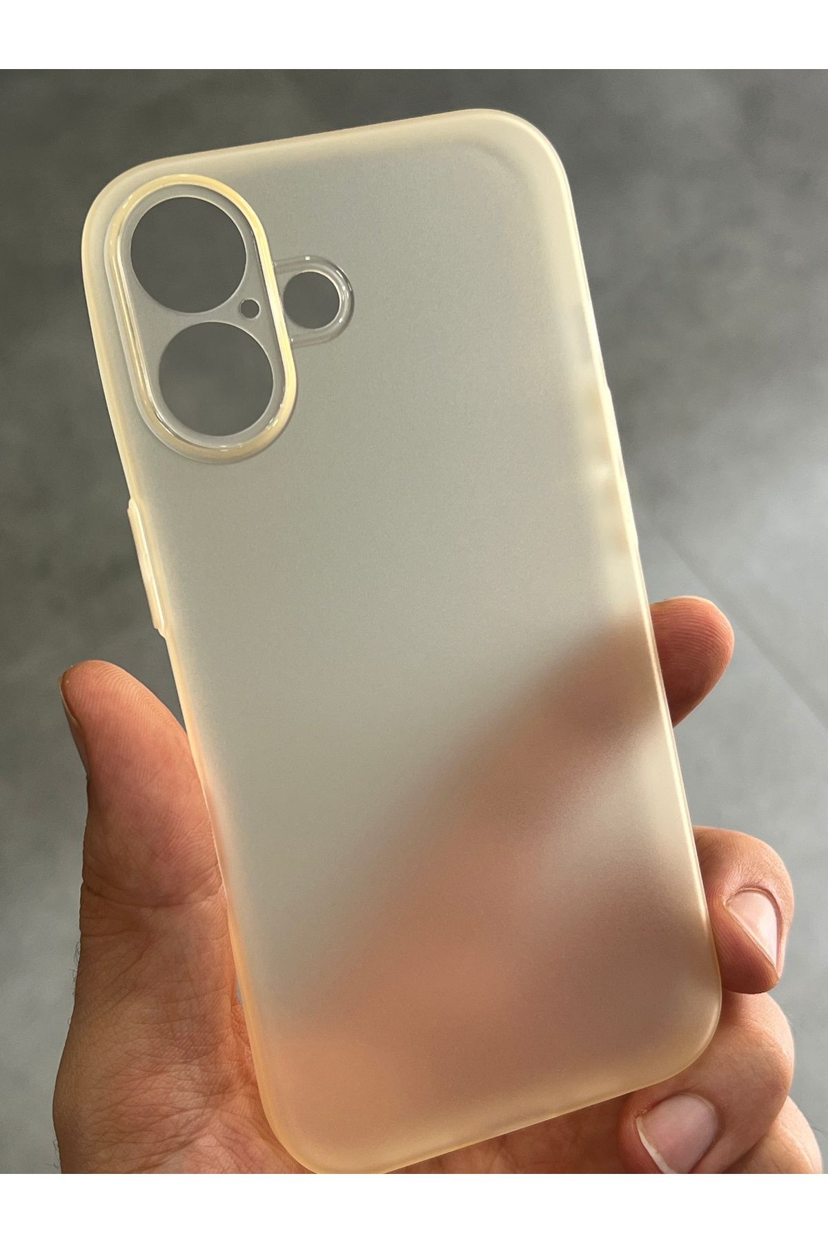 EDELFU iPhone 16 PLUS ince (0.03mm) Hafif Koruyucu Slim Kapak Mat Doku Yumuşak Kılıf