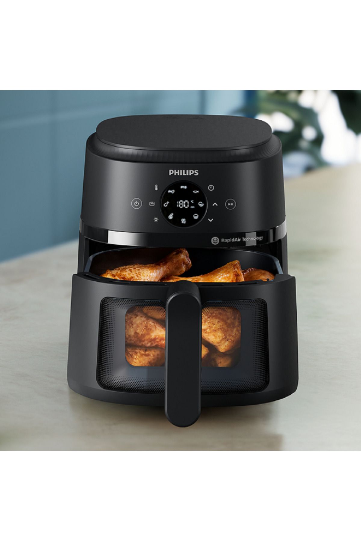 Philips-Airfryer Compact with See-through Window - 1500W, 60Hz, 4.2L, 0.6KGs, Touch Screen, 13 Functions 5