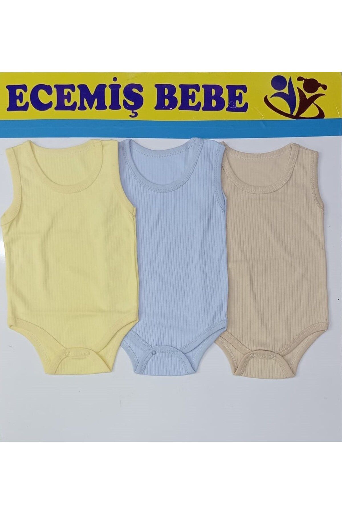 ecemiş 3 Adet Bebek Penye Çıtçıtlı Body