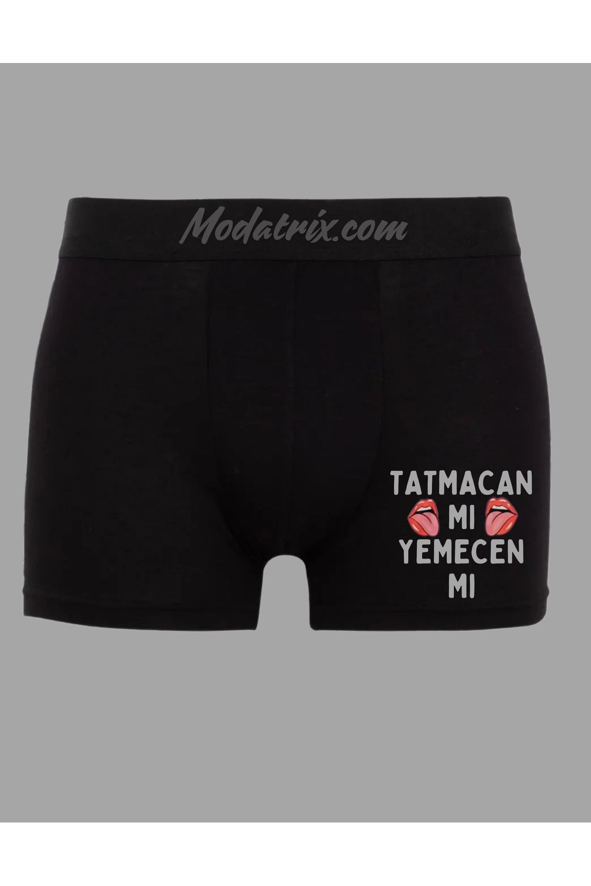 UNIQUE DESIGN Tatmacan Mı Yemecen Mı Baskılı Boxer