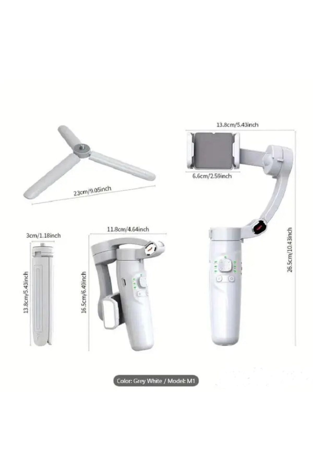 MERAK ONE-Merak One M1 3-Axis Smartphone Stabilizer 4