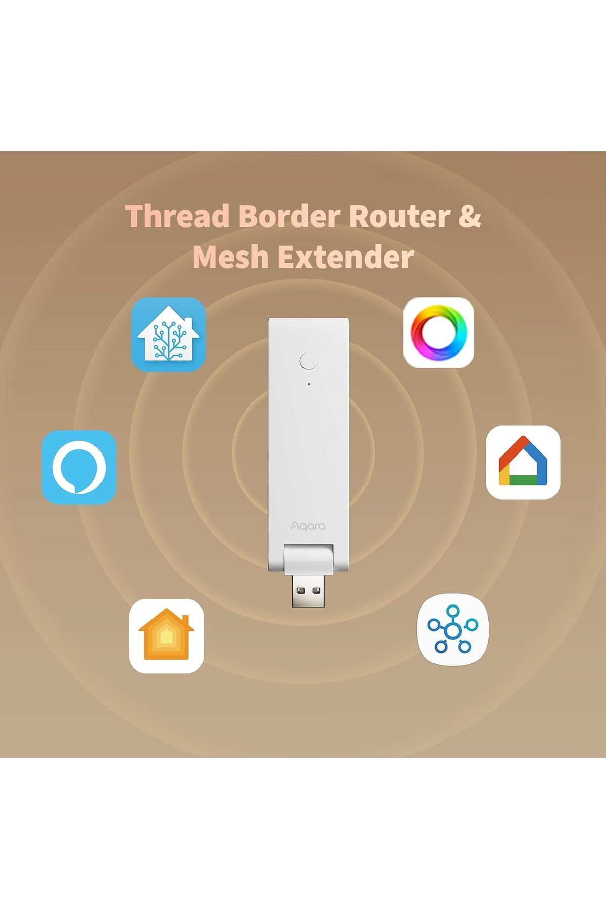 Aqara-Smart Hub M100 لأتمتة المنزل، وحدة تحكم في المادة، موجه حدود الخيوط 5