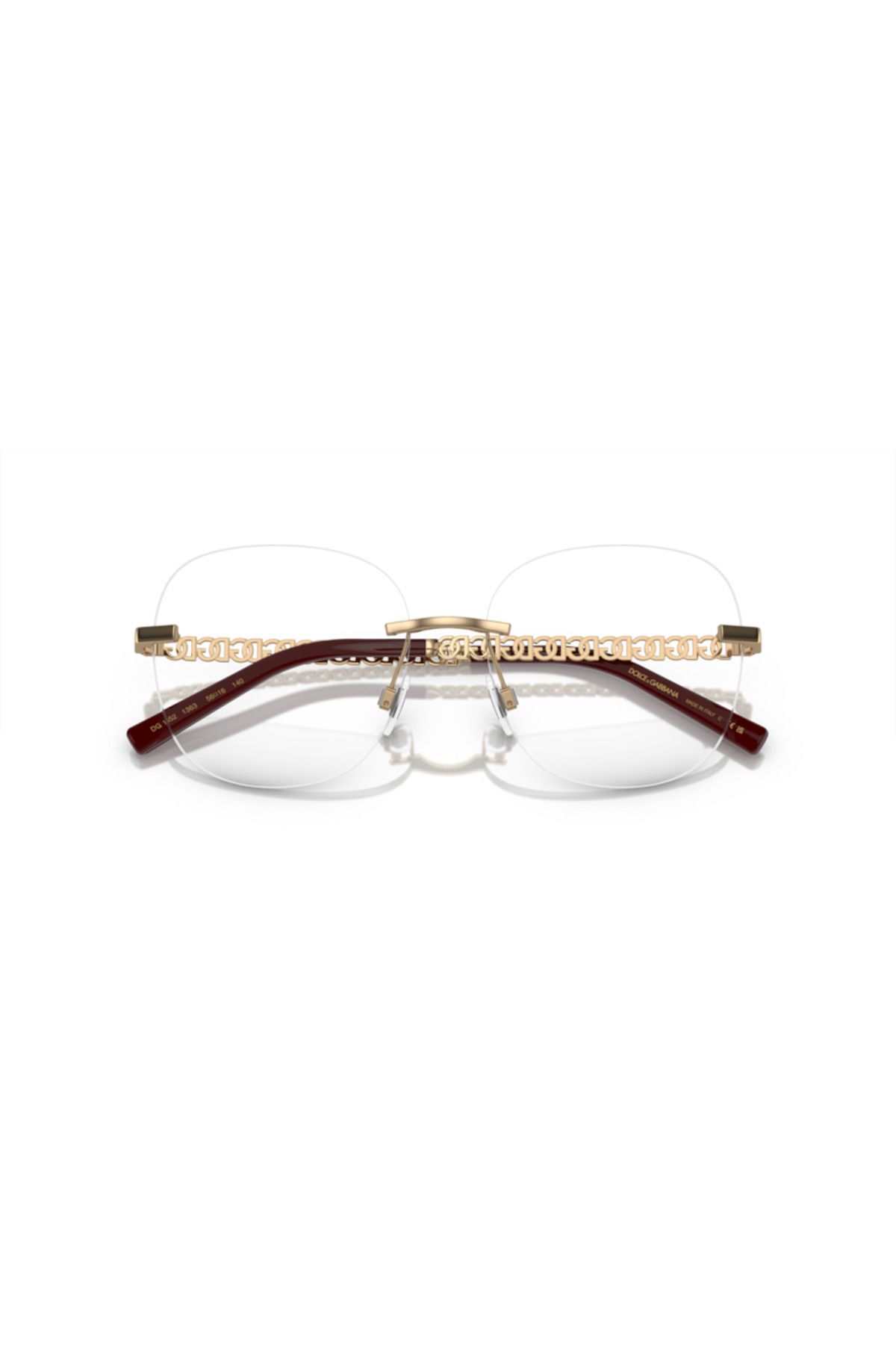 Dolce&Gabbana-Dolce & Gabbana Woman Phantos Eyeglasses- Dg 1352 - Lense Size:56mm - Copper 5