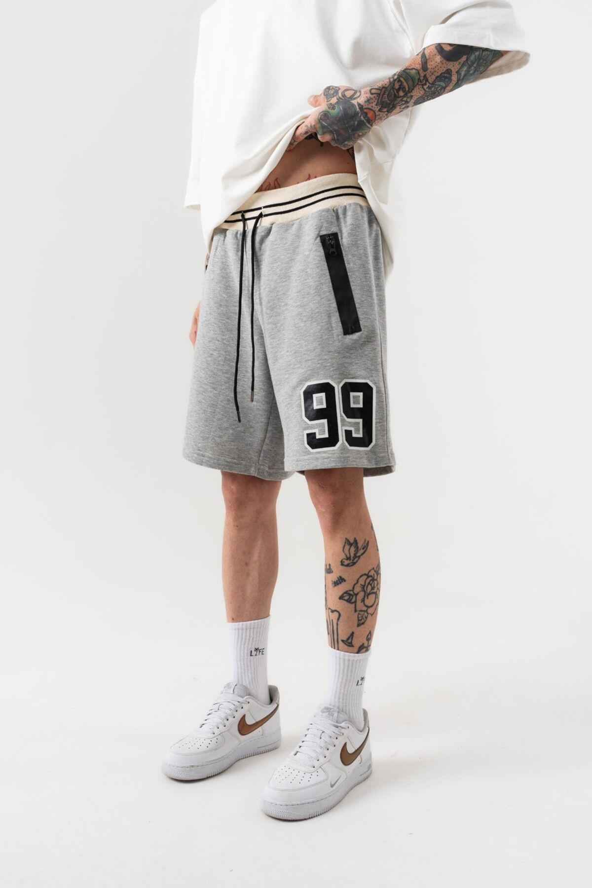 go gang own 99 Zip Cep Oversize Şort