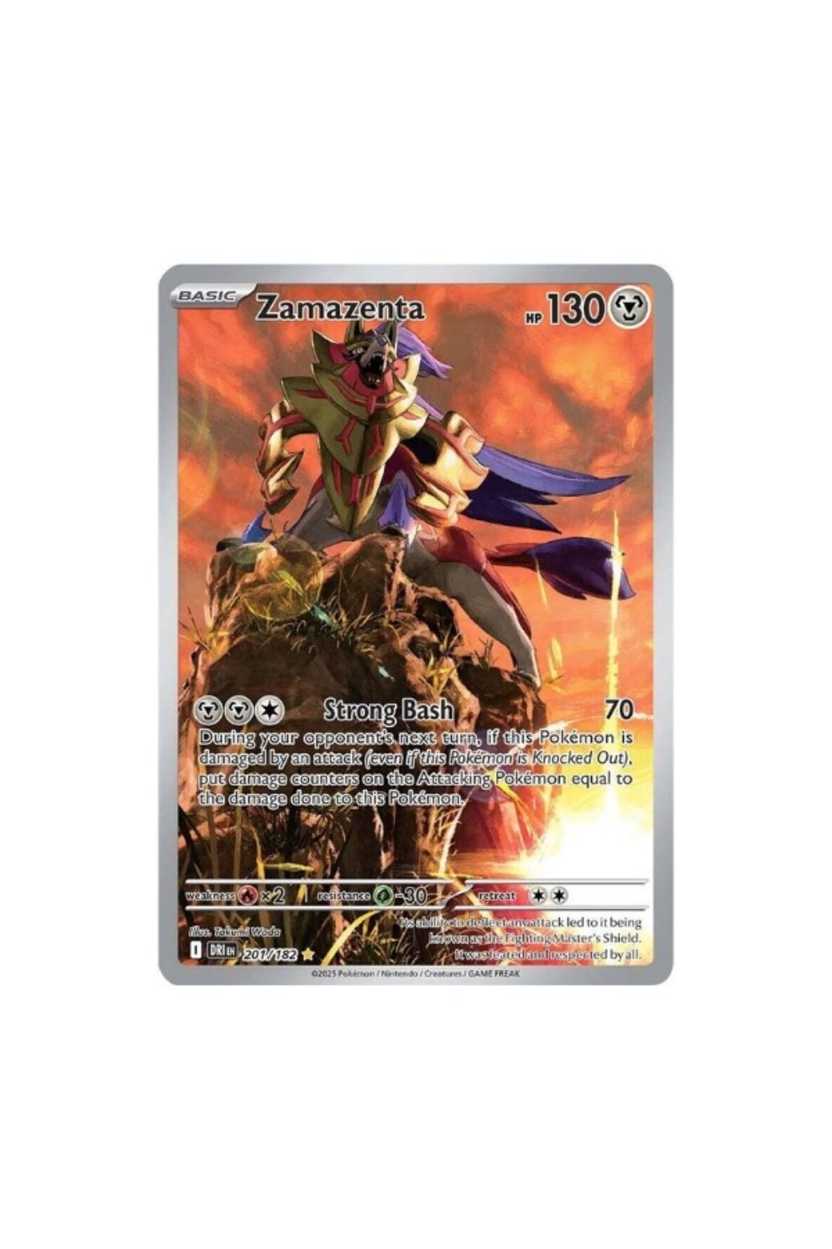 Pokemon TCG Destined Rivals Zamazenta 201/182