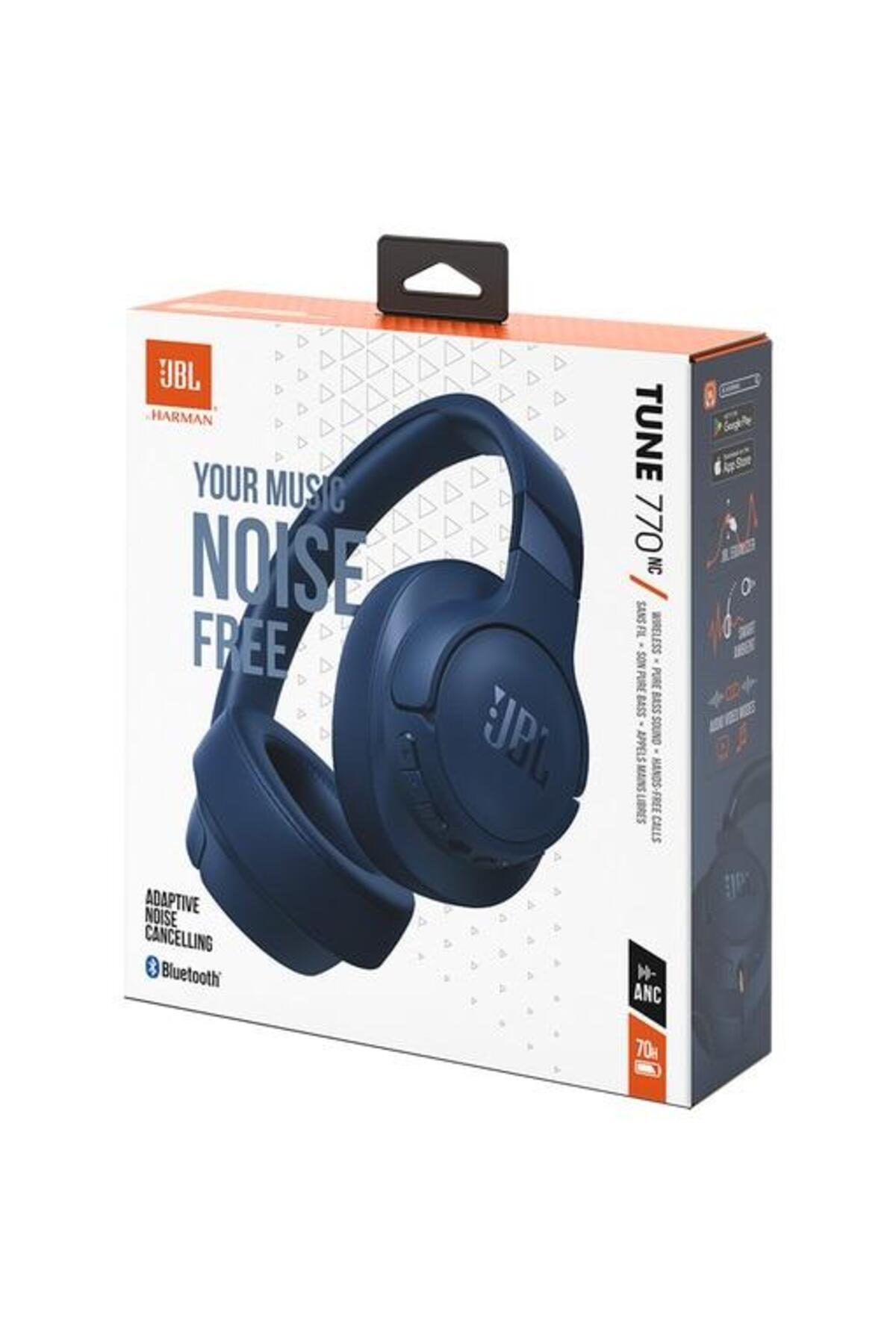 JBL-Wireless Stereo Headphones JBL Tune 770NC, Adaptive Noise Canceling, Bluetooth, Multi-Point (Blue) 12