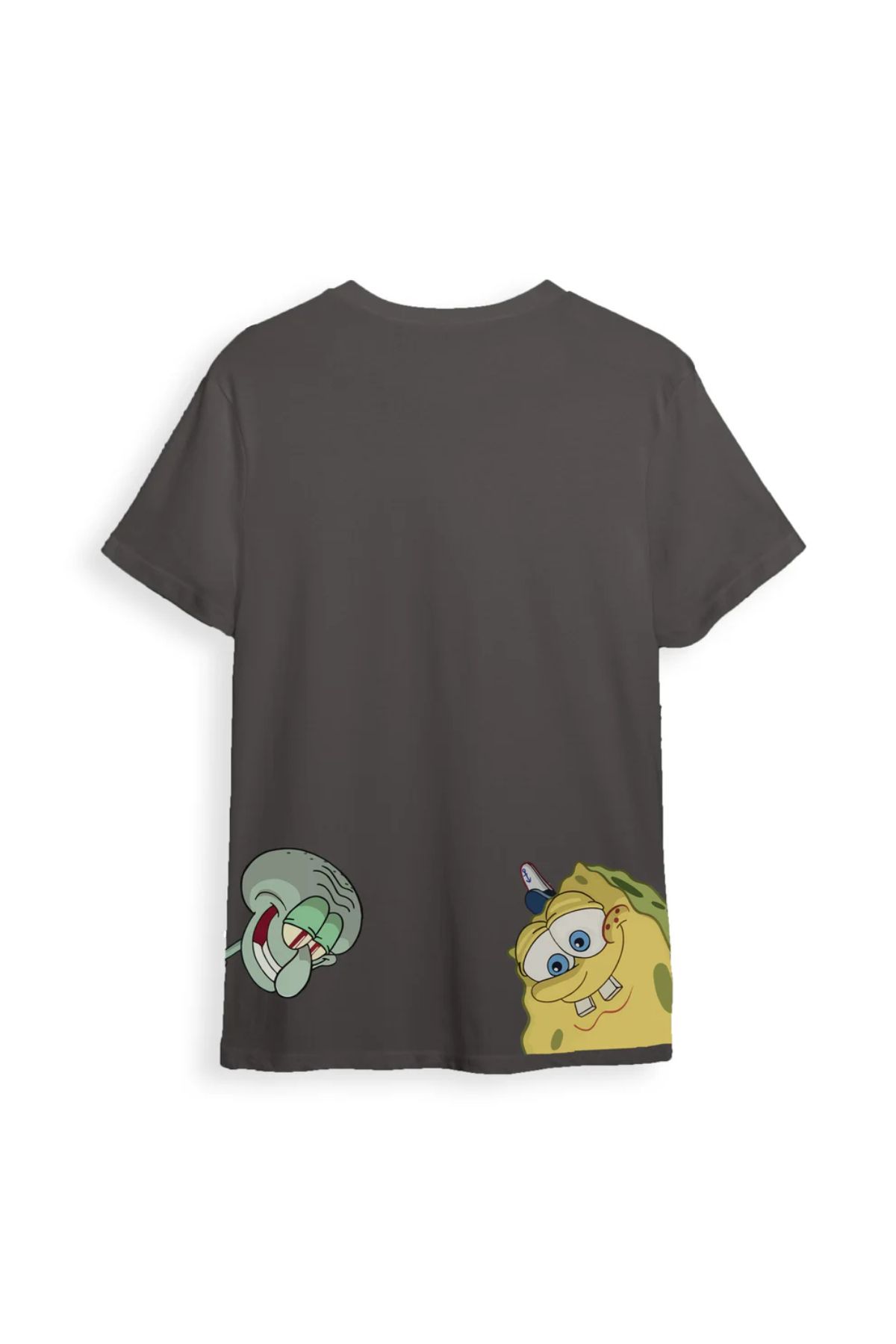 Koklonmoda Unisex Süngerbob Baskılı Oversize T-Shirt