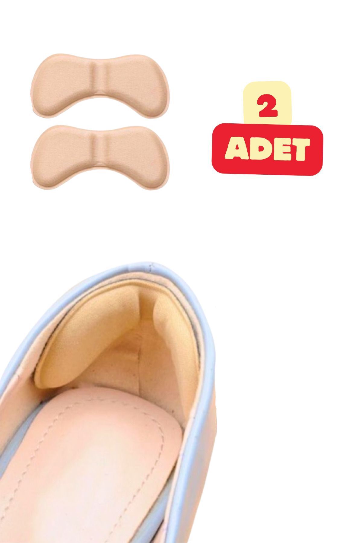 AboutThePerfect 2 Adet Topuk Vurma Önleyici Sünger, Spor ve Topuklu Ayakkabılar için 5 mm