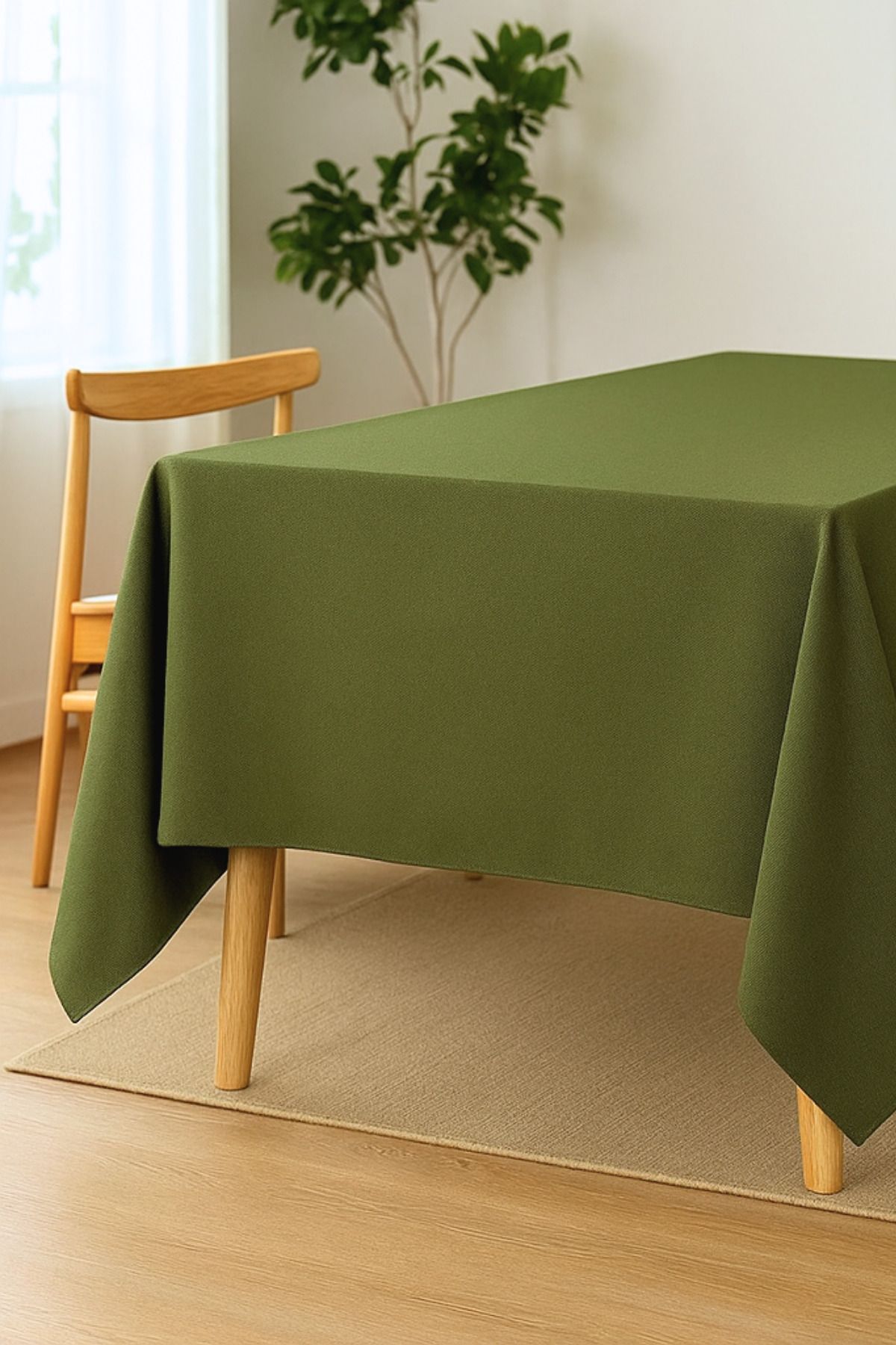 KAMİZ-Duck Fabric Table Cloth - Water and Stain Repellent |   Durable, Modern Design 3