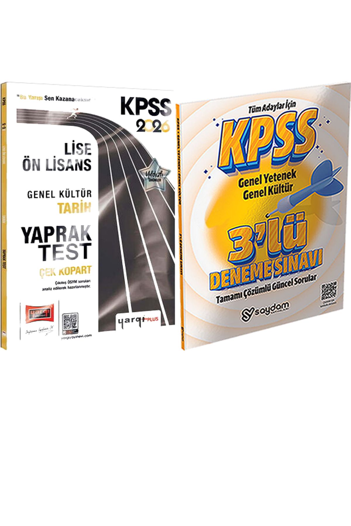 Yargı Yayınları 2026 KPSS Lise-Ön Lisans Genel Kültür Tarih Çek Kopart Yaprak Test + 3lü Deneme Hediye
