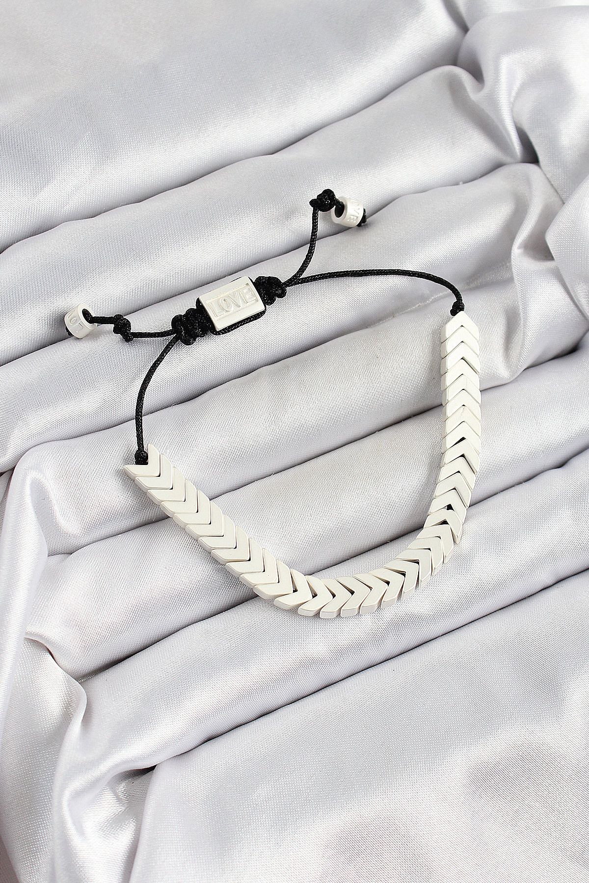 callerrons accessories Pirinç Asansörlü Beyaz Juju Kadın Bileklik - EBJ250620W35748