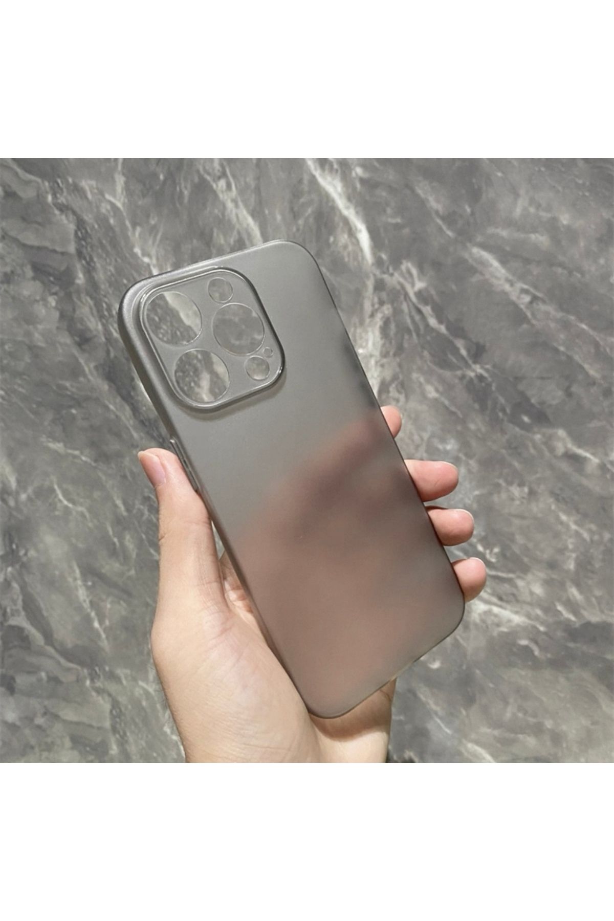 EDELFU iPhone 16 PRO MAX ince (0.03mm) Hafif Koruyucu Slim Kapak Mat Doku Yumuşak Kılıf