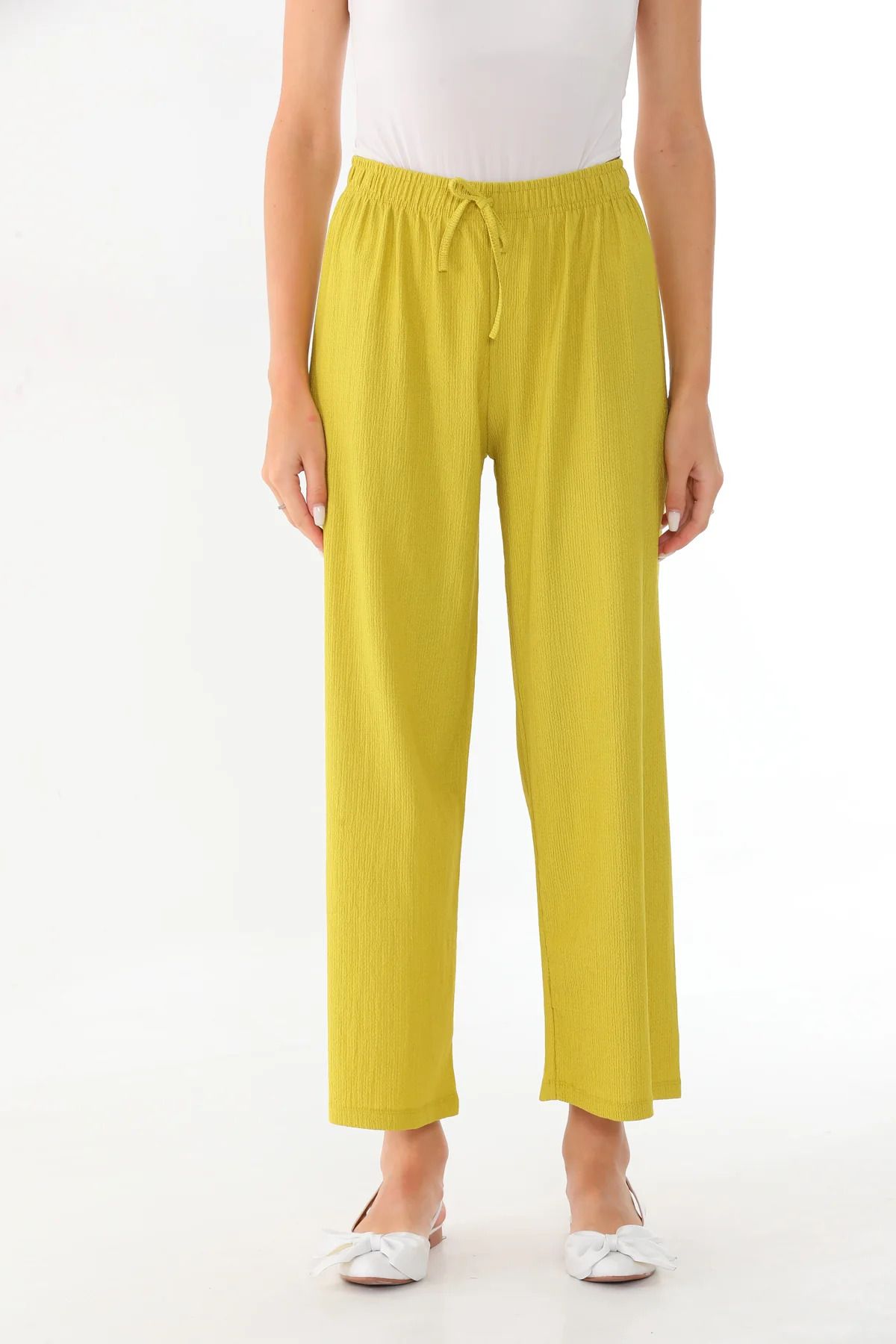 NİSUM MODA BÜRÜMCÜK YILDIZ PANTOLON